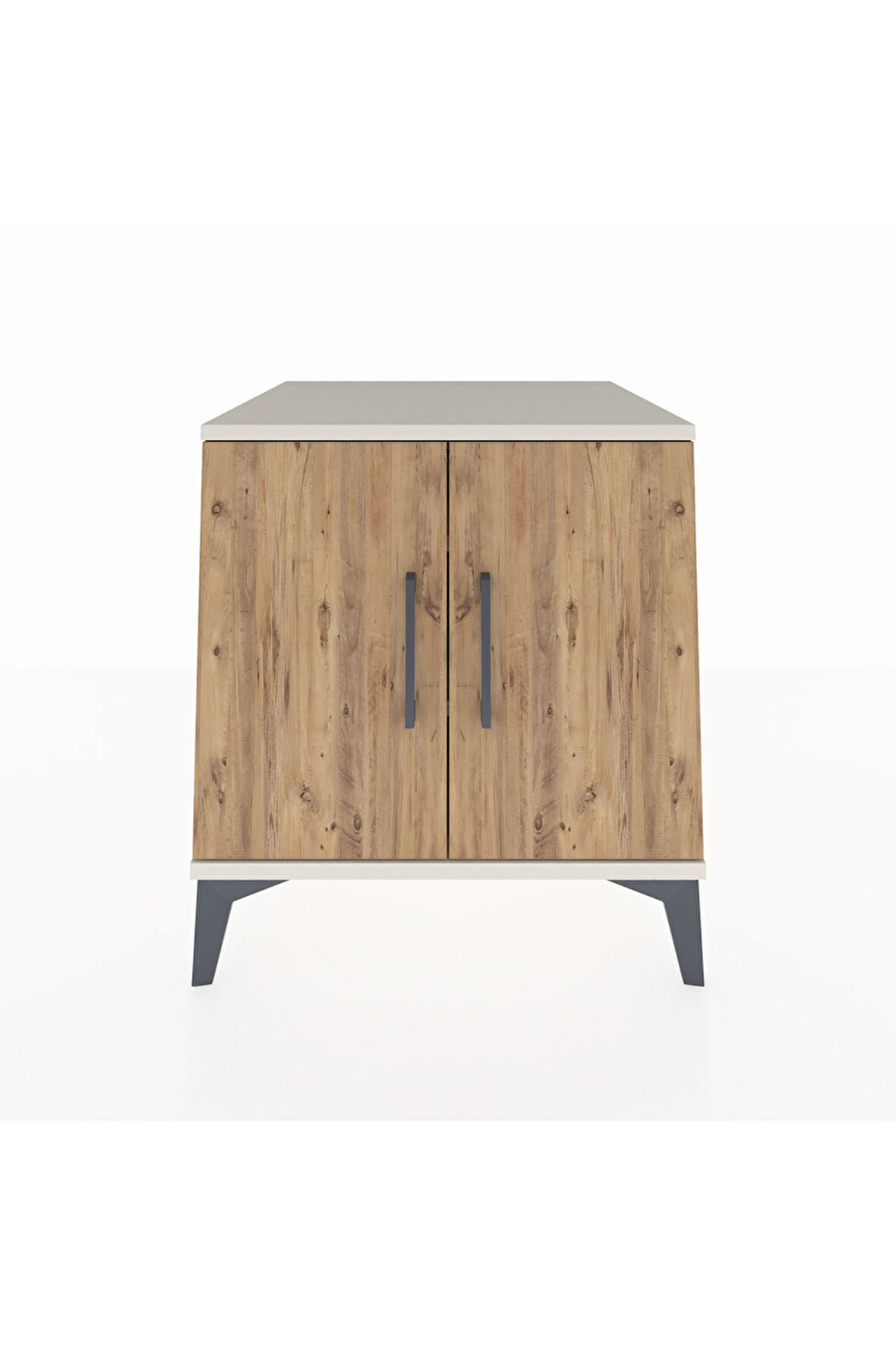 Kronos Komodin 2 Raflı 2 Kapaklı 60x59x64 Aytaşı-Çam