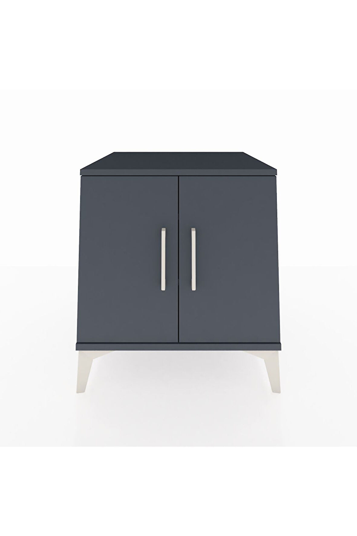 Kronos Komodin 2 Raflı 2 Kapaklı 60x59x64 Antrasit-Antrasit