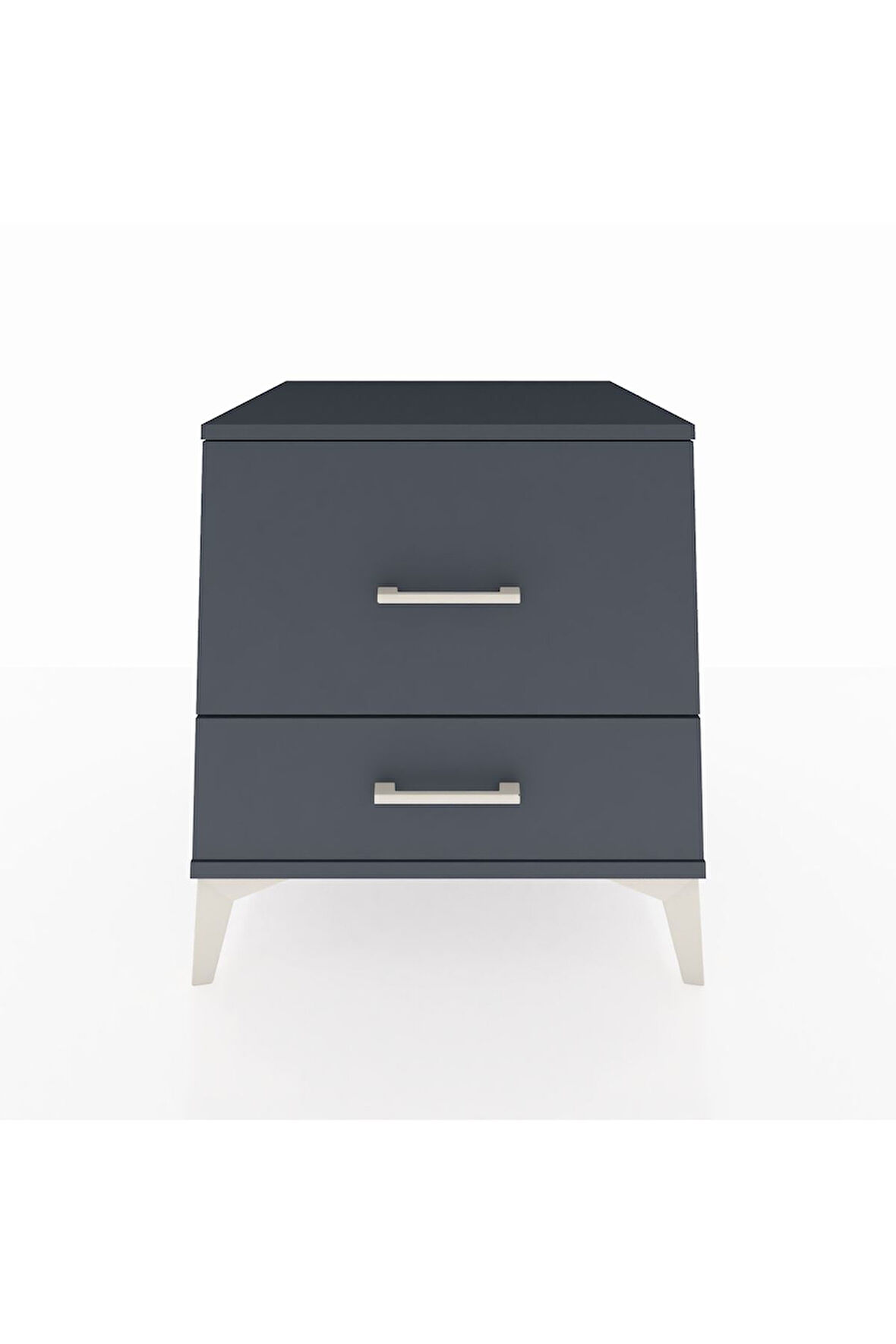 Kronos Komodin 2 Çekmeceli 60x59x64 Antrasit-Antrasit