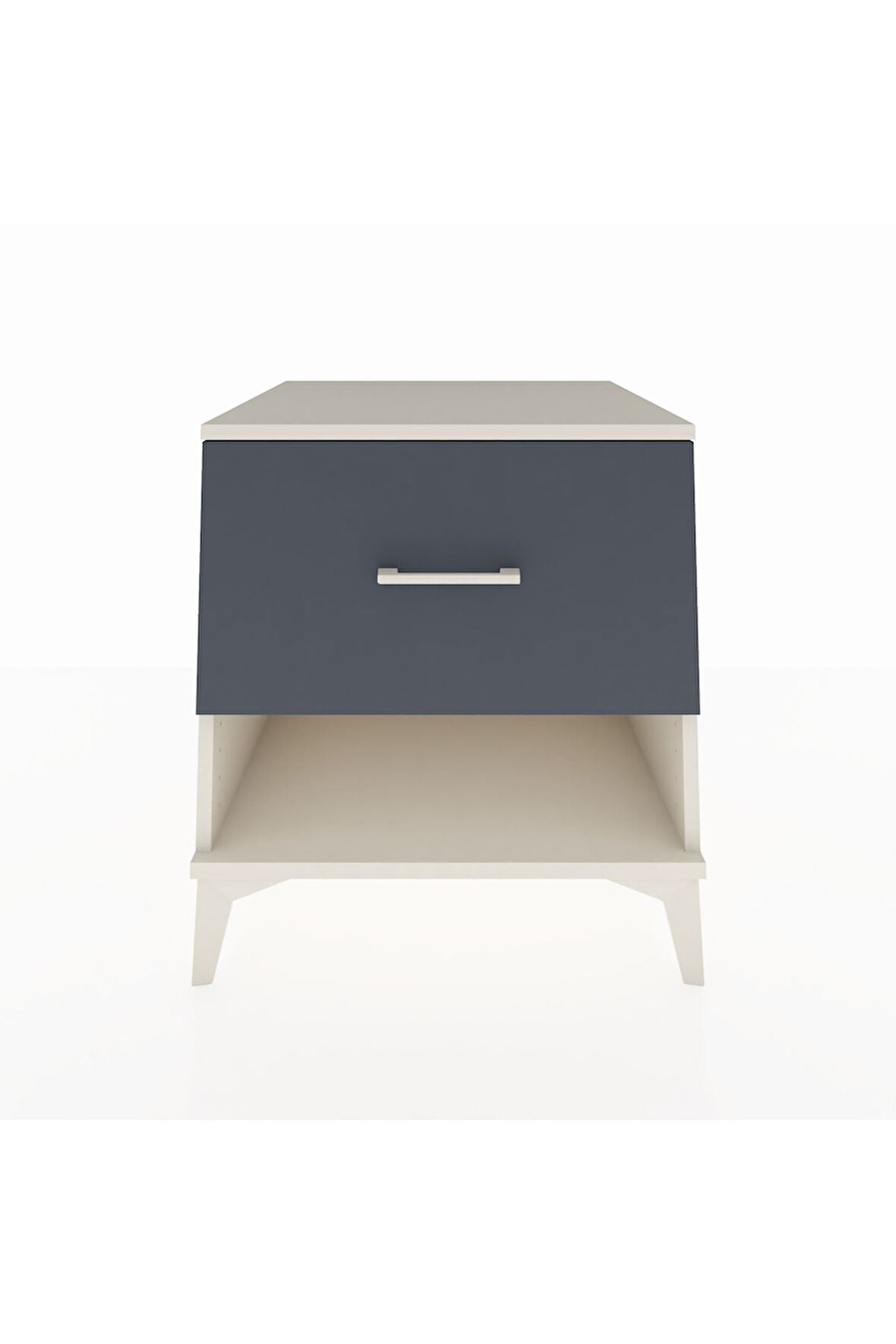 Kronos Komodin Tek Çekmeceli 60x59x64 Aytaşı-Antrasit