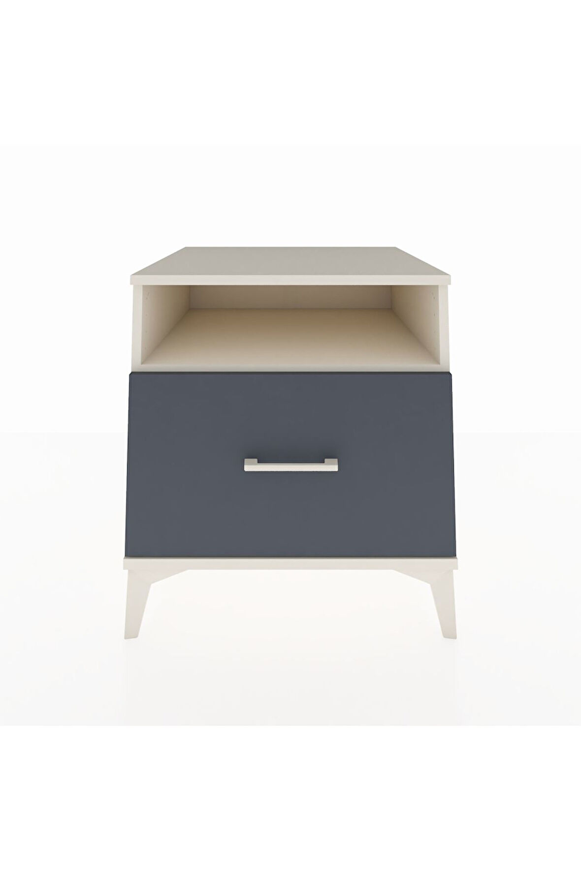 Kronos Komodin Tek Raflı Tek Çekmeceli 60x59x64 Aytaşı-Antrasit