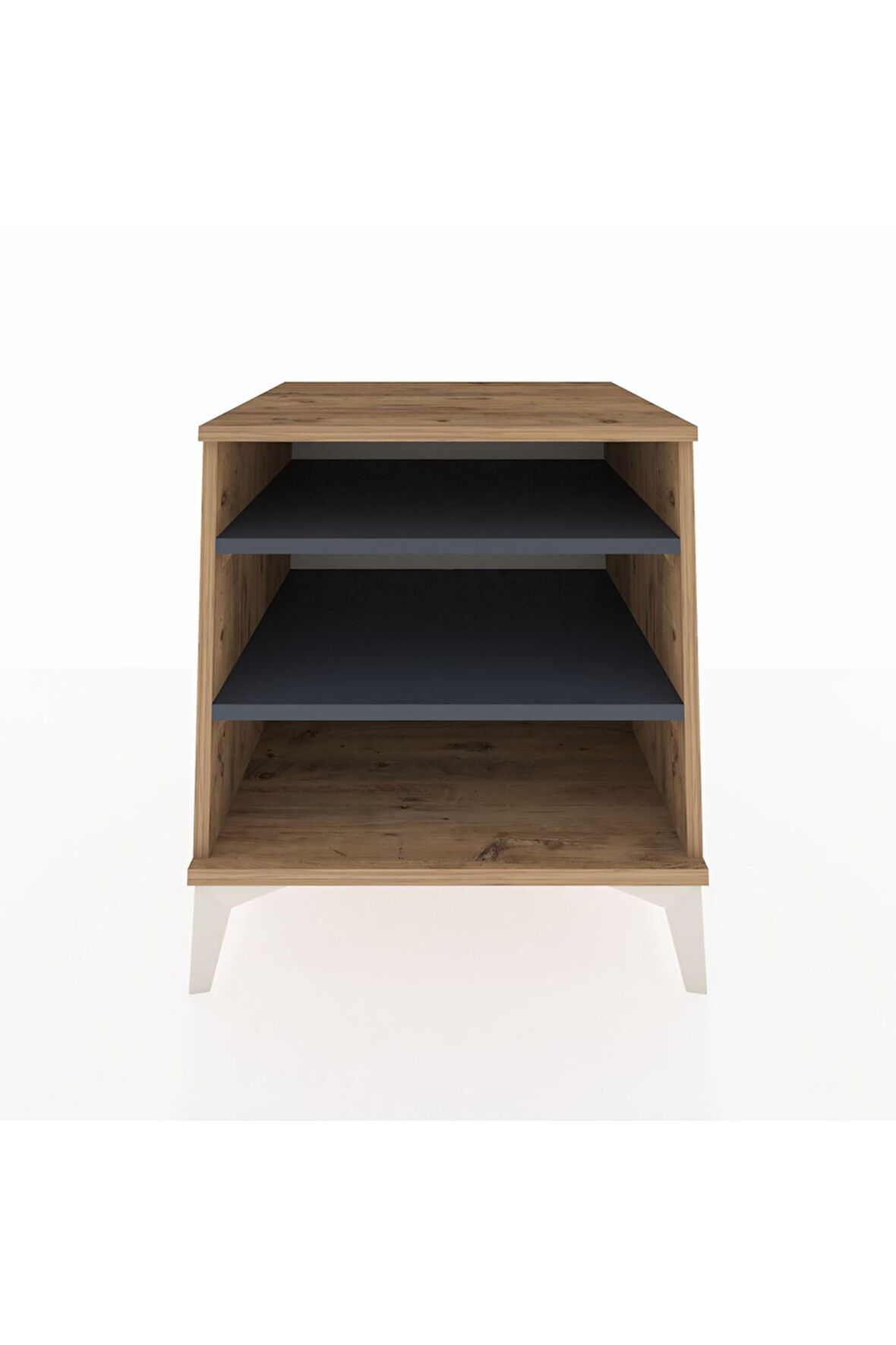 Kronos Komodin 2 Raflı 60x59x64 Çam-Antrasit