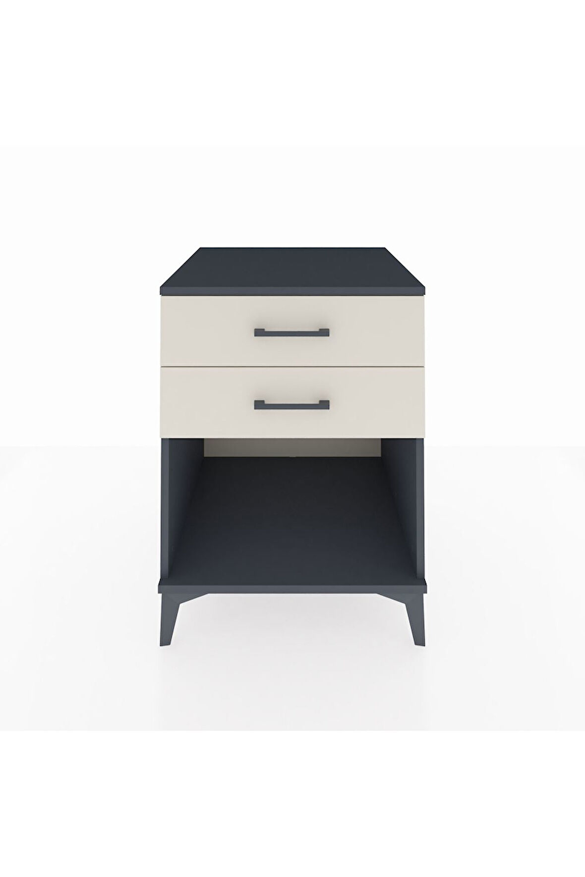 Kronos Komodin 2 Çekmeceli 60x59x80 Antrasit-Aytaşı