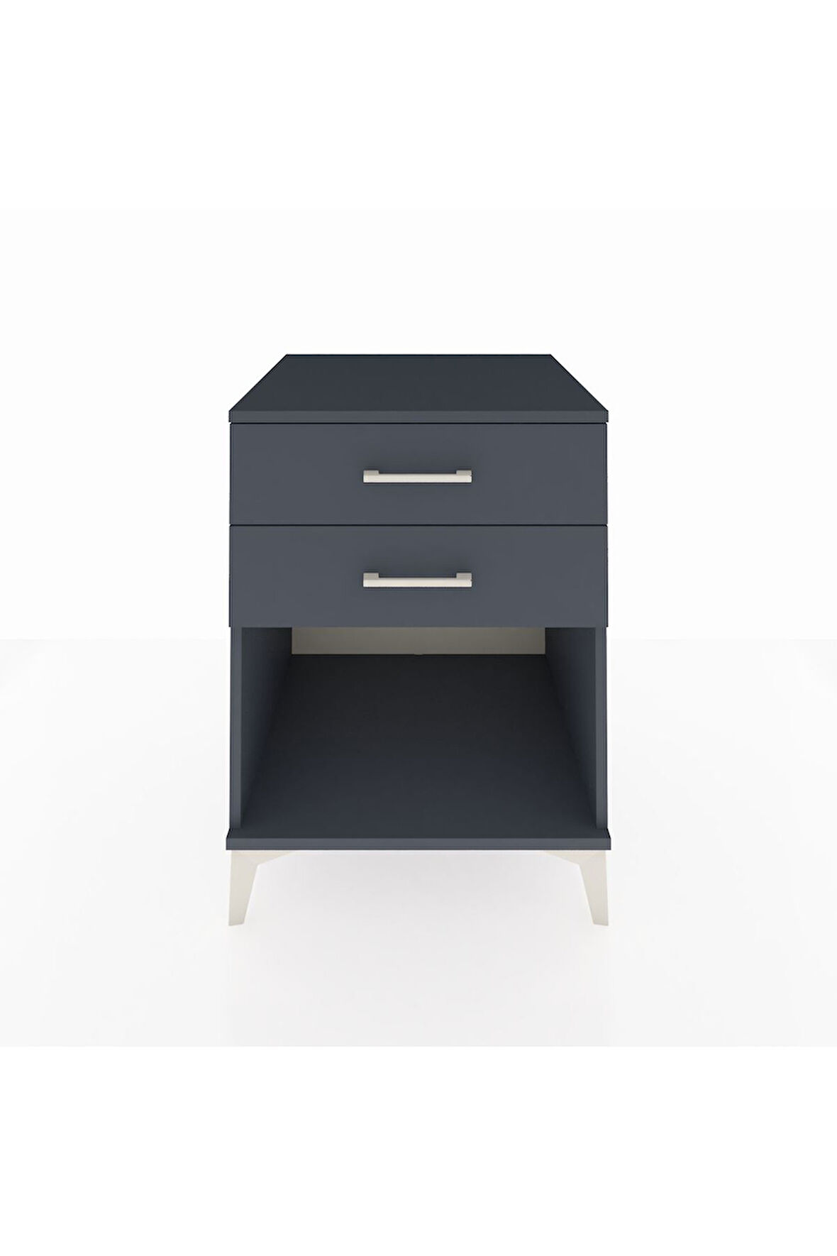 Kronos Komodin 2 Çekmeceli 60x59x80 Antrasit-Antrasit