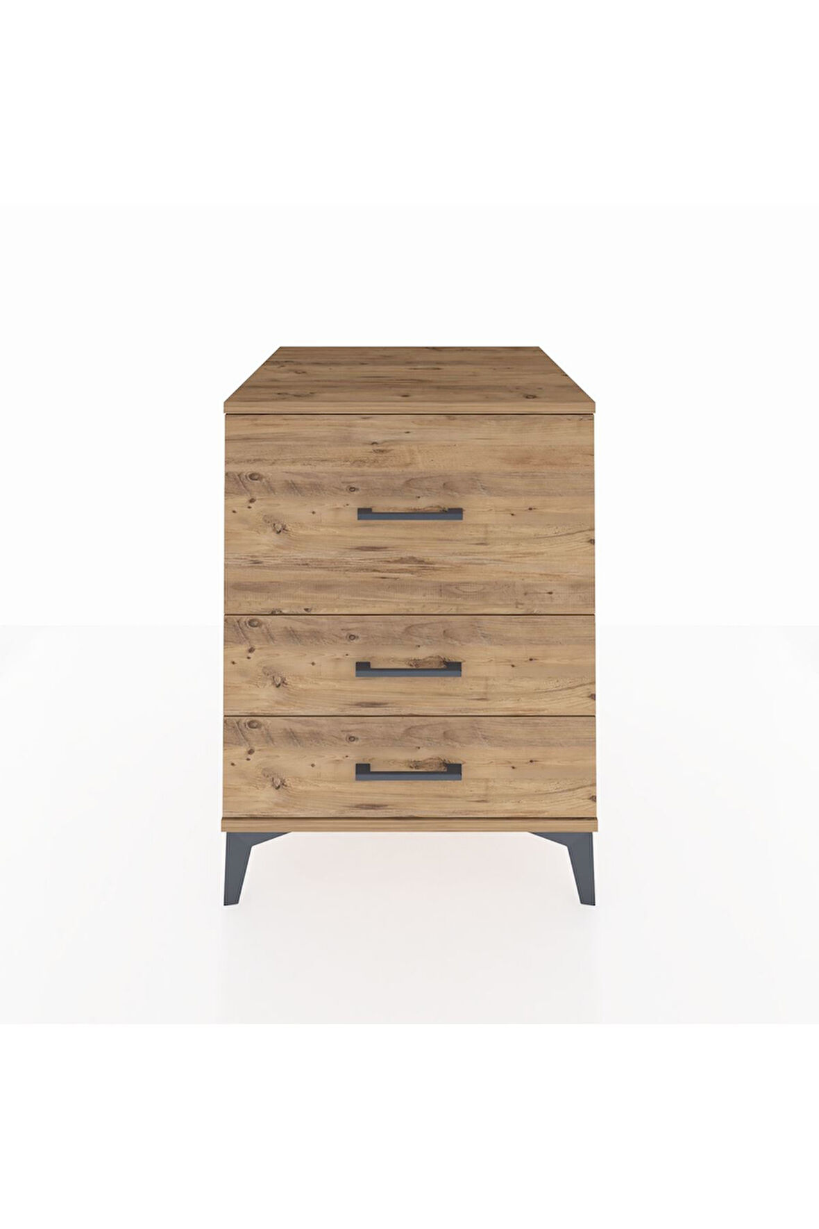 Kronos Komodin 3 Çekmeceli 60x59x80 Çam-Çam