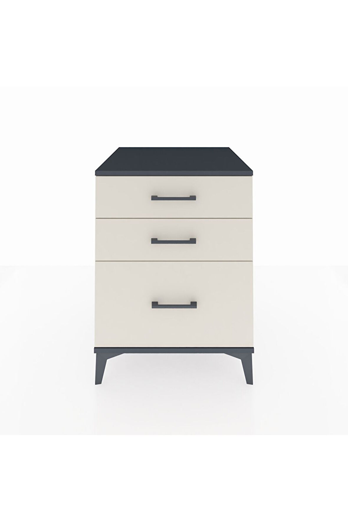 Kronos Komodin 3 Çekmeceli 60x59x80 Antrasit-Aytaşı