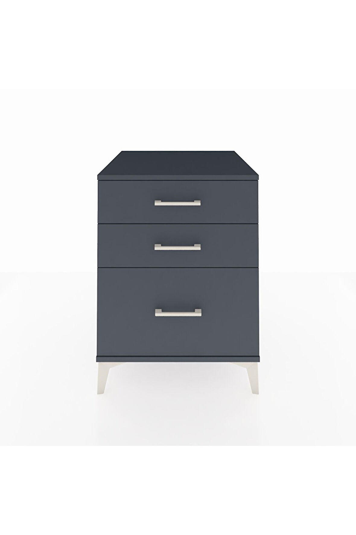 Kronos Komodin 3 Çekmeceli 60x59x80 Antrasit-Antrasit