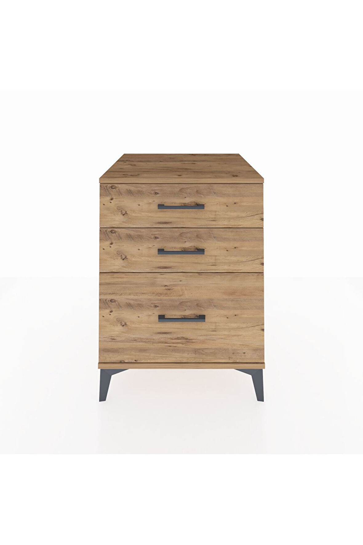 Kronos Komodin 3 Çekmeceli 60x59x80 Çam-Çam