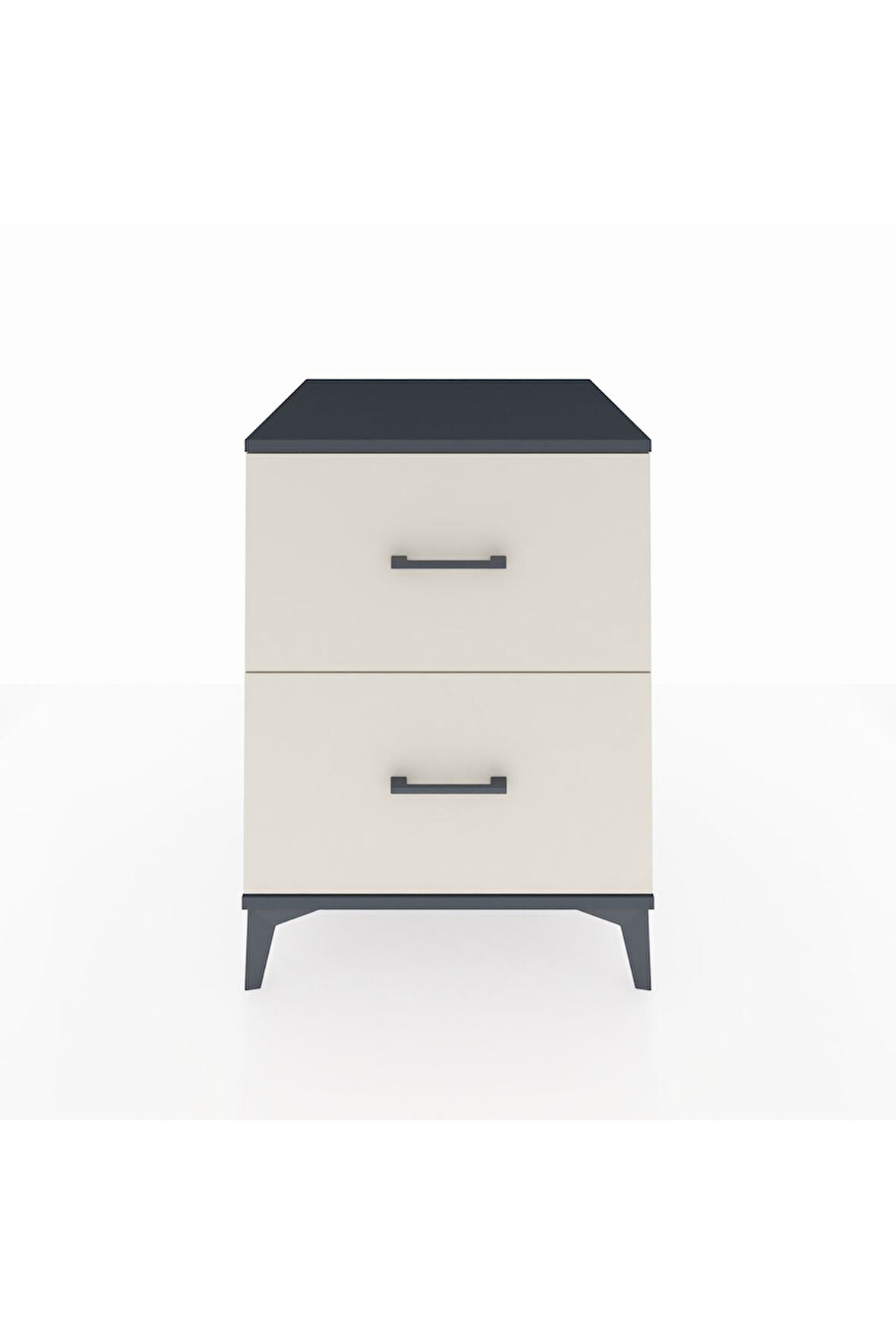 Kronos Komodin 2 Çekmeceli 60x59x80 Antrasit-Aytaşı