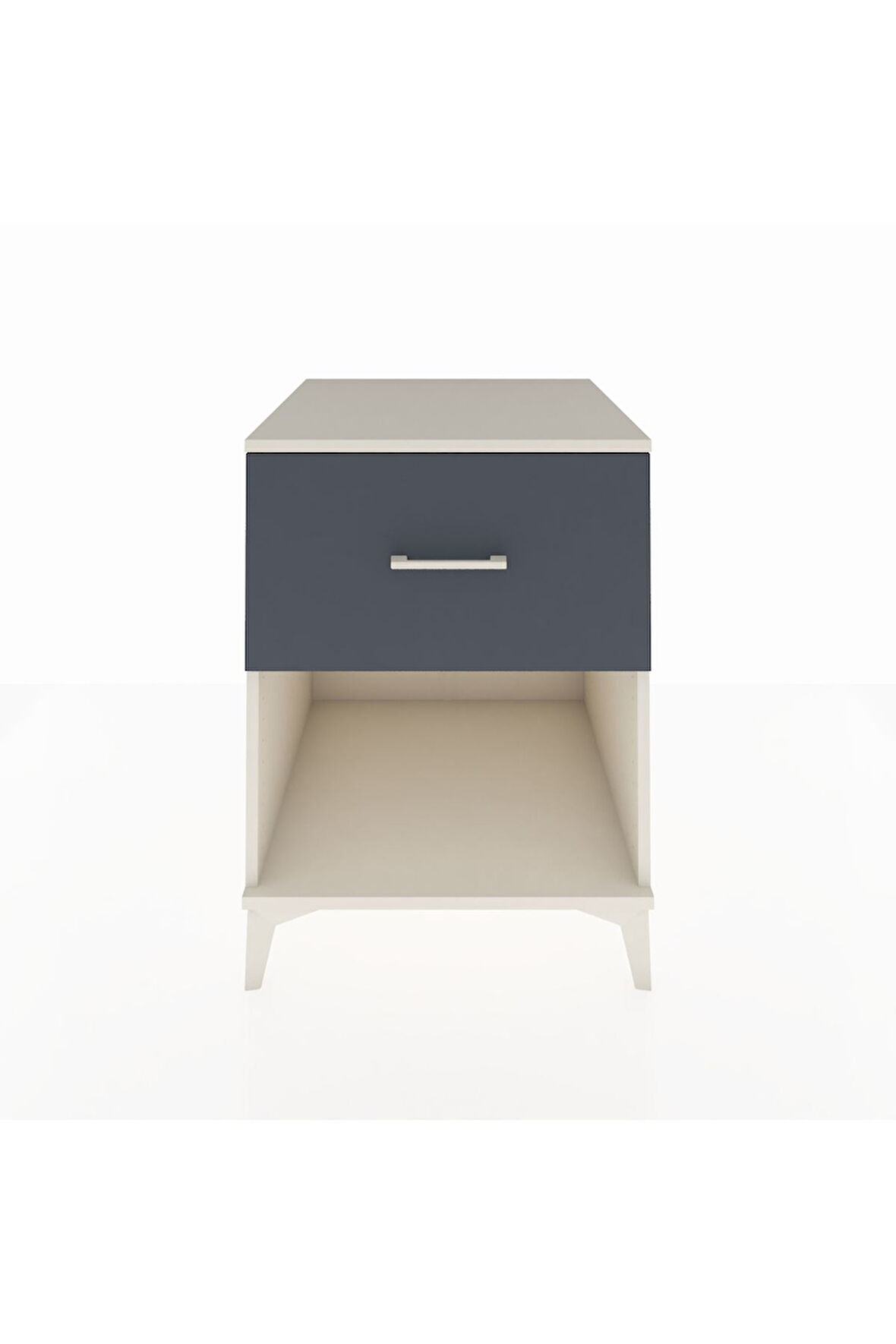 Kronos Komodin Tek Çekmeceli 60x59x80 Aytaşı-Antrasit