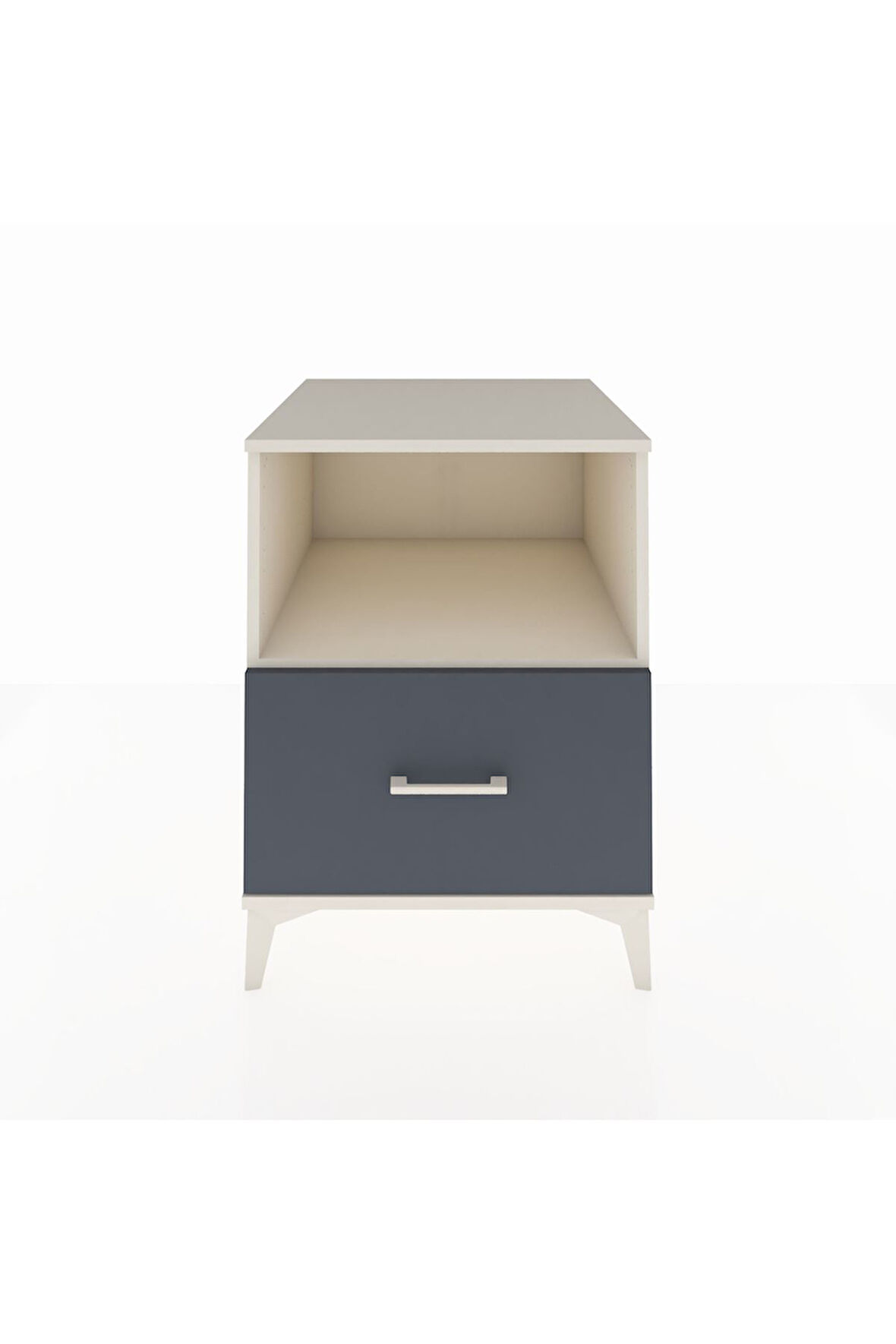 Kronos Komodin Tek Raflı Tek Çekmeceli 60x59x80 Aytaşı-Antrasit