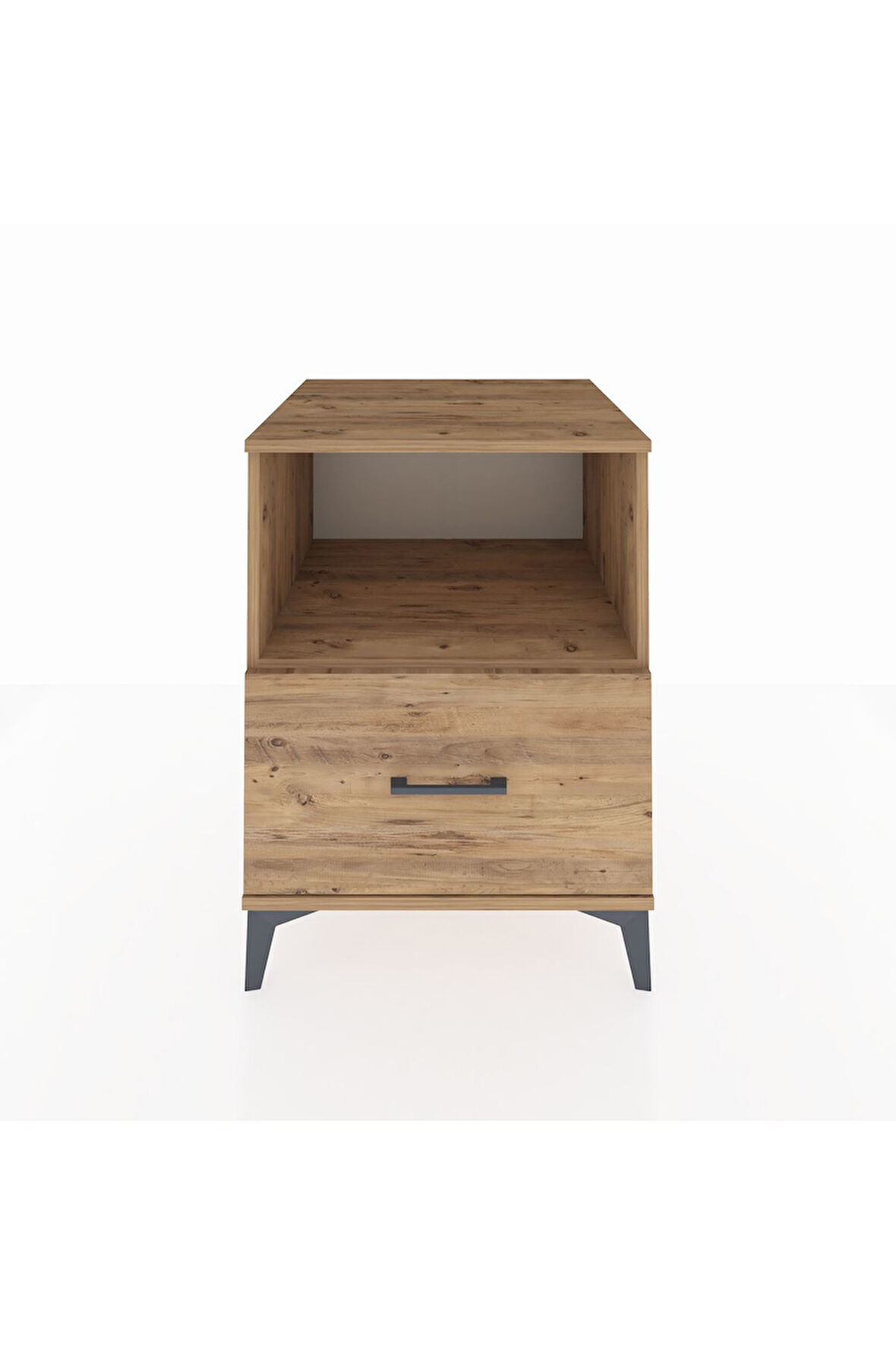 Kronos Komodin Tek Raflı Tek Çekmeceli 60x59x80 Çam-Çam