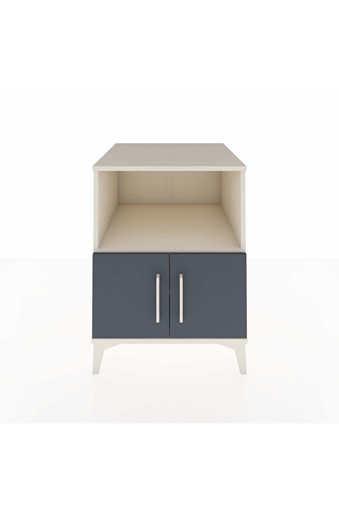 Kronos Komodin 2 Raflı 2 Kapaklı 60x59x80 Aytaşı-Antrasit