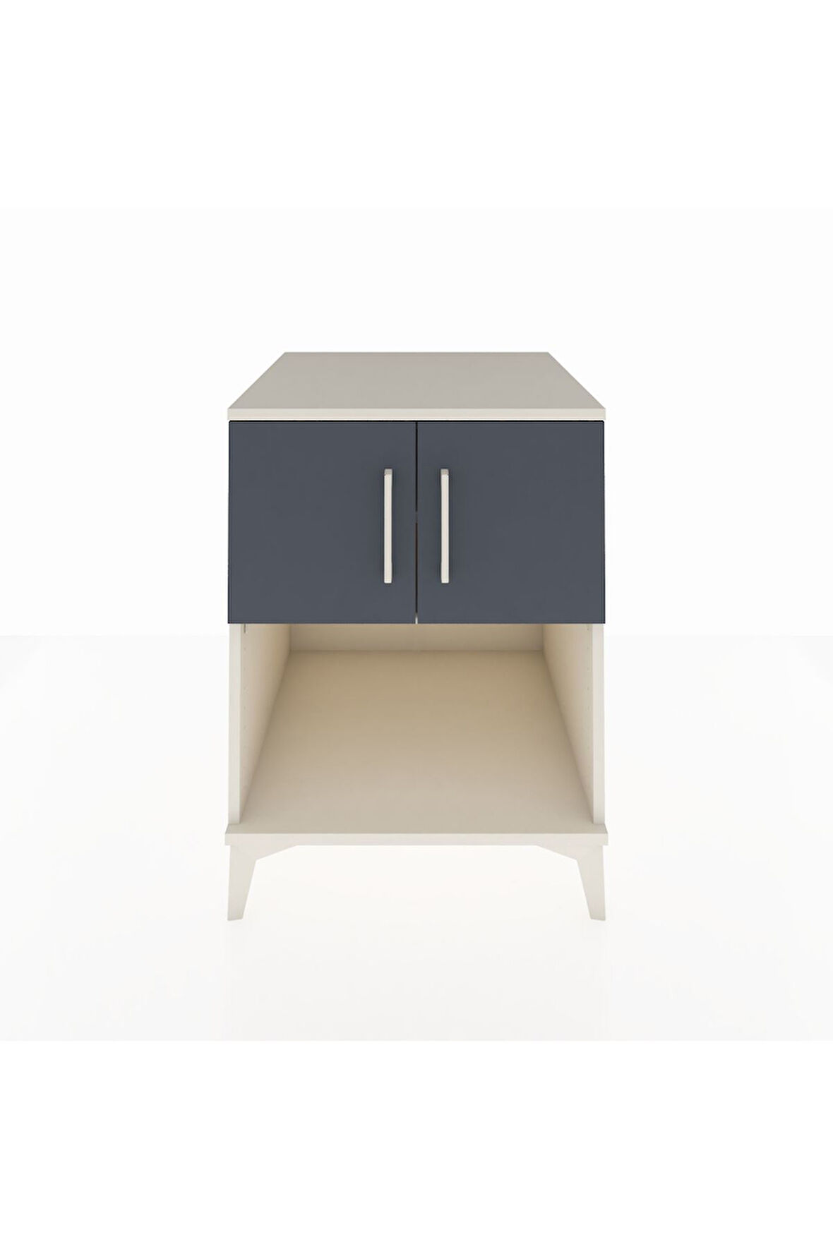 Kronos Komodin 2 Raflı 2 Kapaklı 60x59x80 Aytaşı-Antrasit