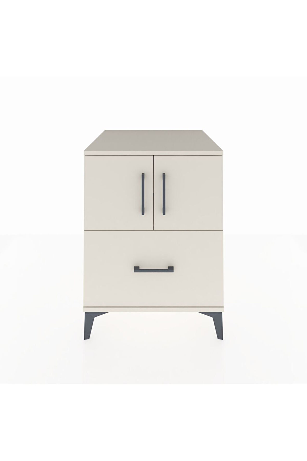 Kronos Komodin 2 Raflı Tek Çekmeceli 2 Kapaklı 60x59x80 Aytaşı-Aytaşı