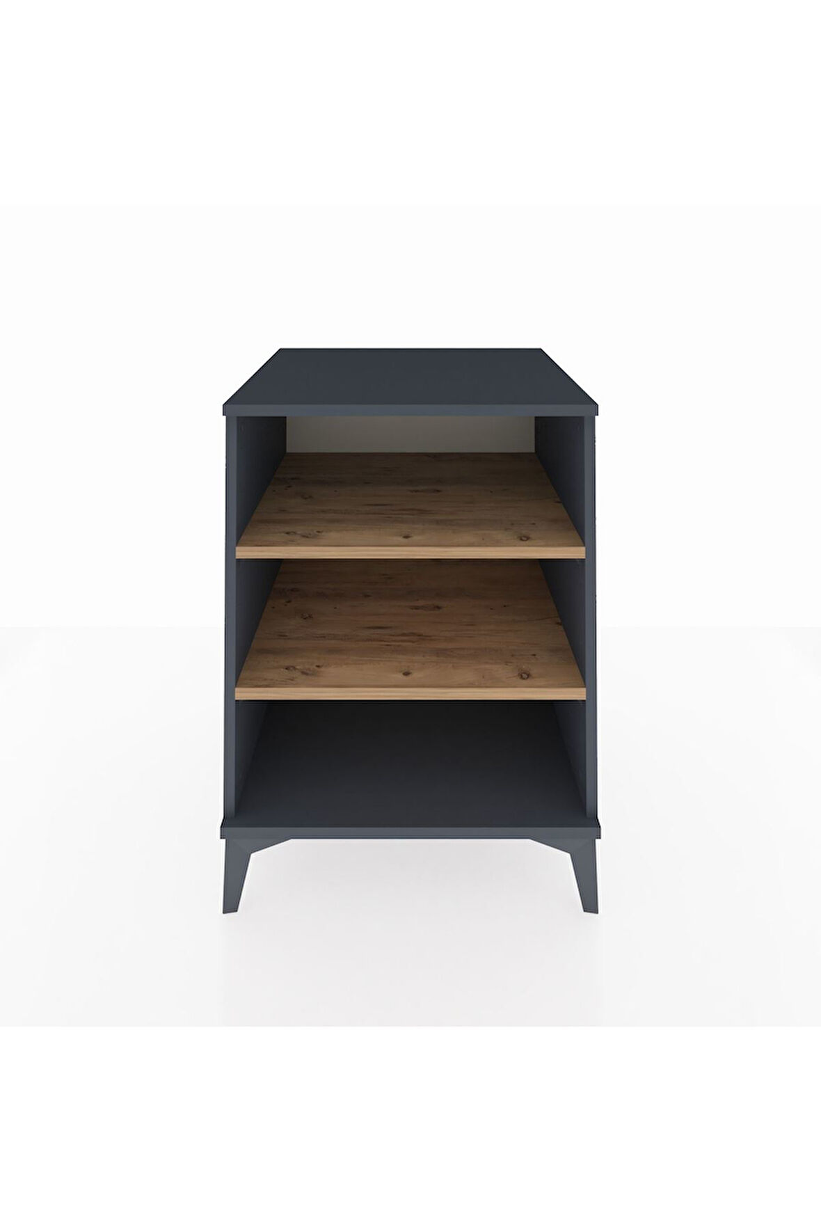 Kronos Komodin 2 Raflı 60x59x80 Antrasit-Çam