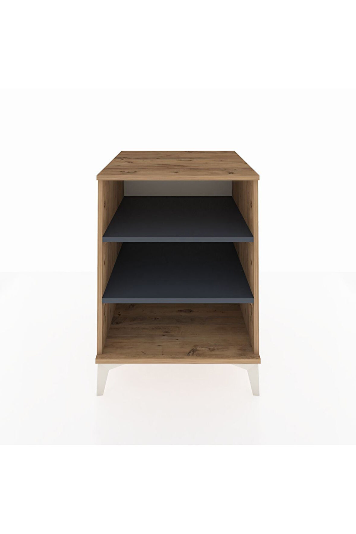 Kronos Komodin 2 Raflı 60x59x80 Çam-Antrasit