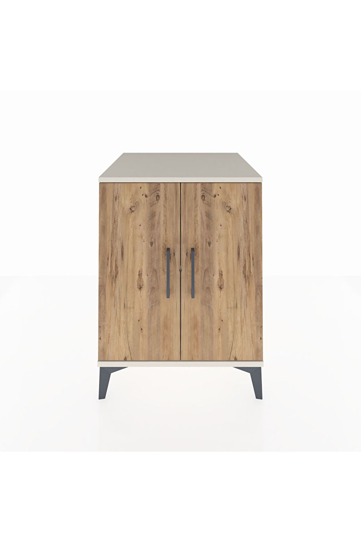 Kronos Komodin Tek Raflı 2 Kapaklı 60x59x80 Aytaşı-Çam