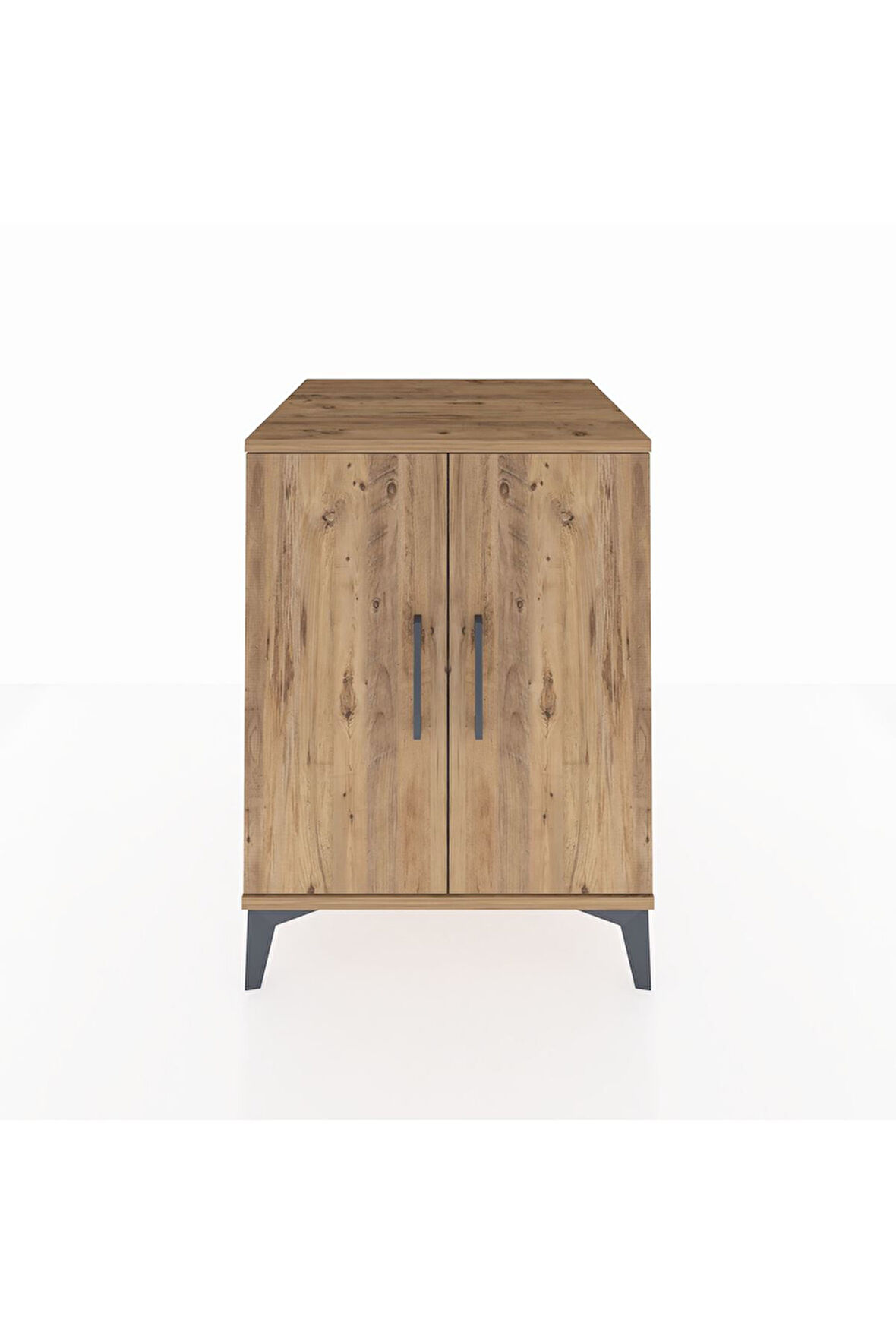 Kronos Komodin Tek Raflı 2 Kapaklı 60x59x80 Çam-Çam