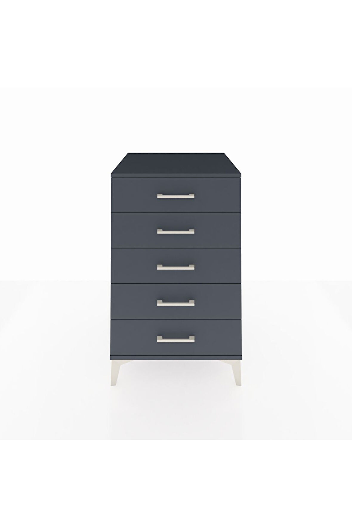 Kronos Komodin 5 Çekmeceli 60x59x96 Antrasit-Antrasit