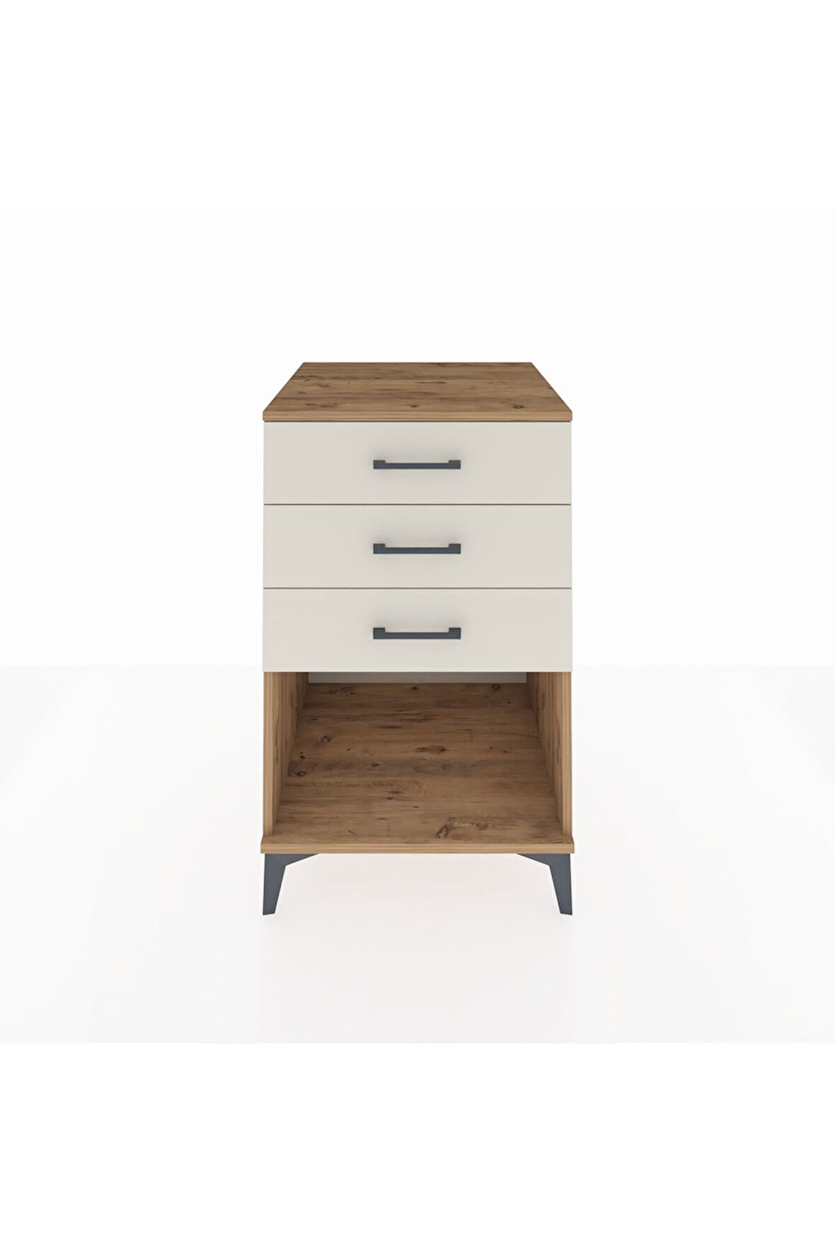Kronos Komodin 3 Çekmeceli 60x59x96 Çam-Aytaşı