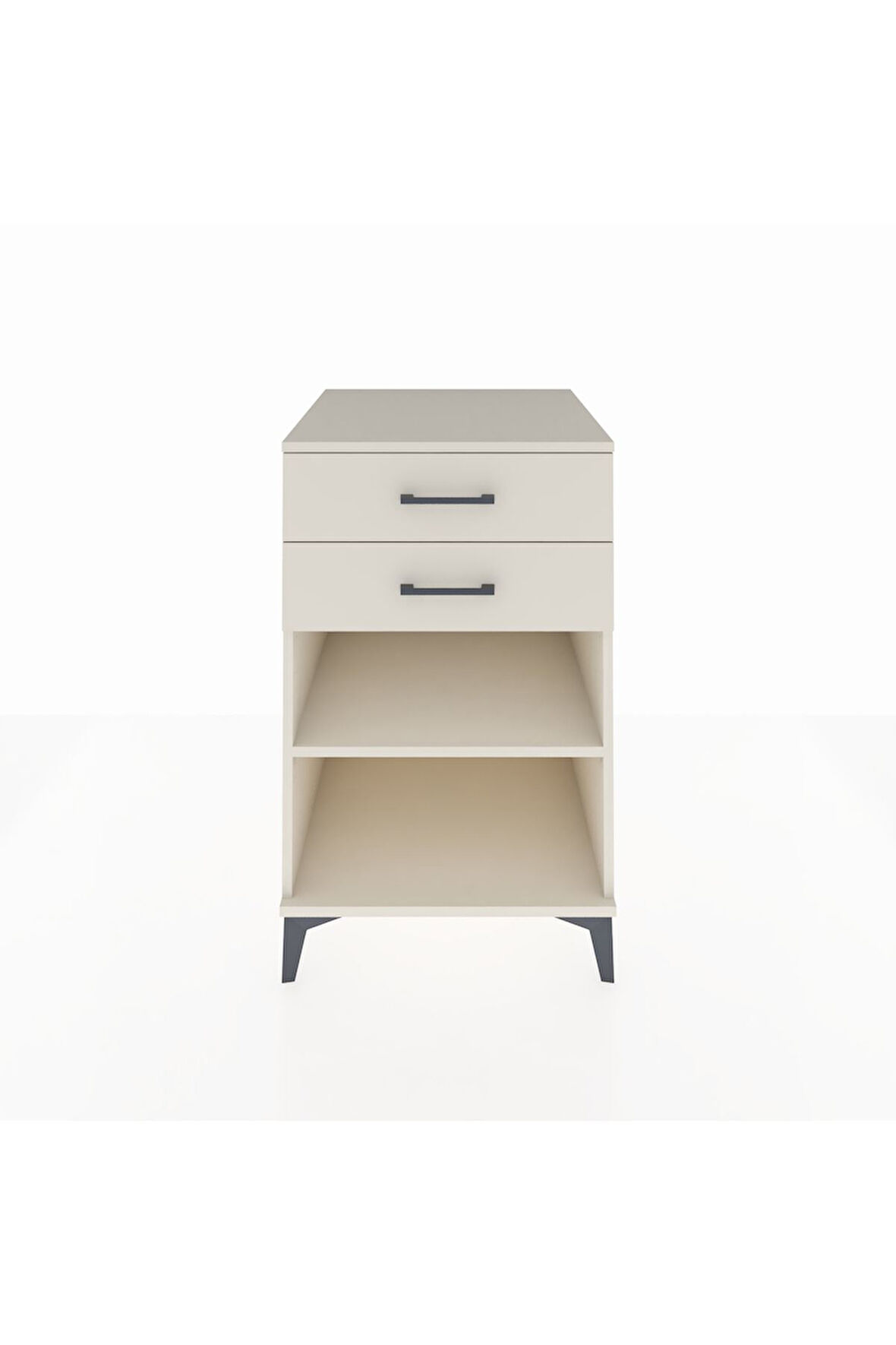 Kronos Komodin Tek Raflı 2 Çekmeceli 60x59x96 Aytaşı-Aytaşı
