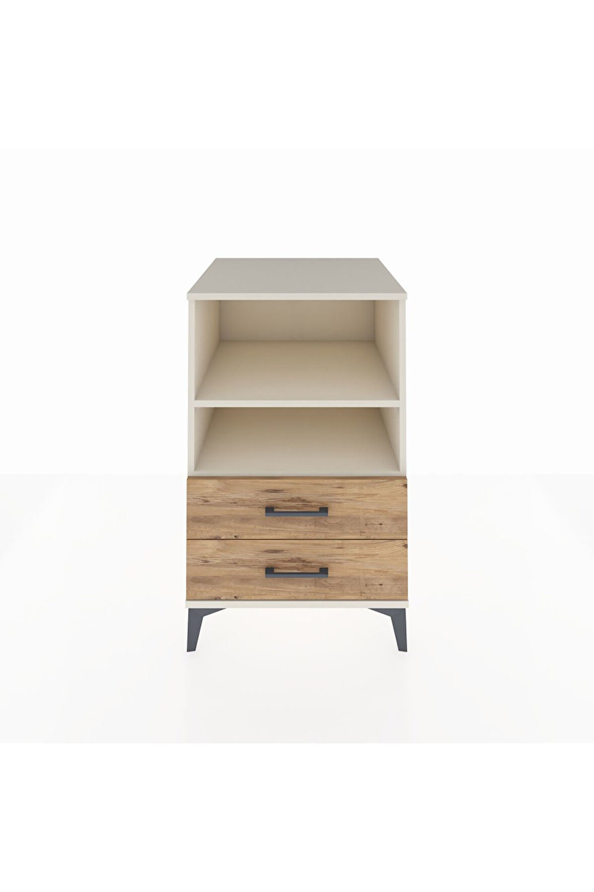 Kronos Komodin 2 Raflı 2 Çekmeceli 60x59x96 Aytaşı-Çam