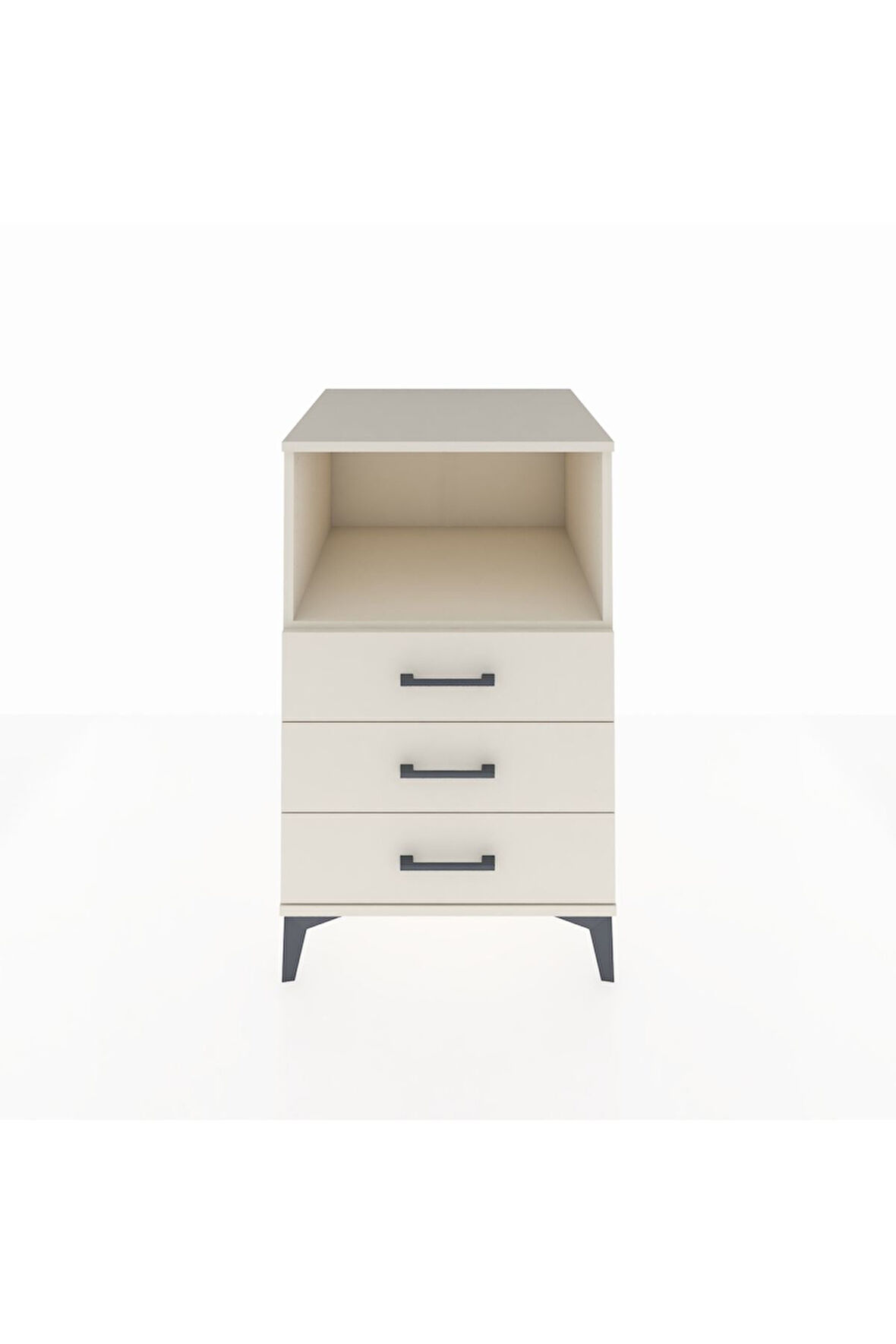 Kronos Komodin Tek Raflı 3 Çekmeceli 60x59x96 Aytaşı-Aytaşı