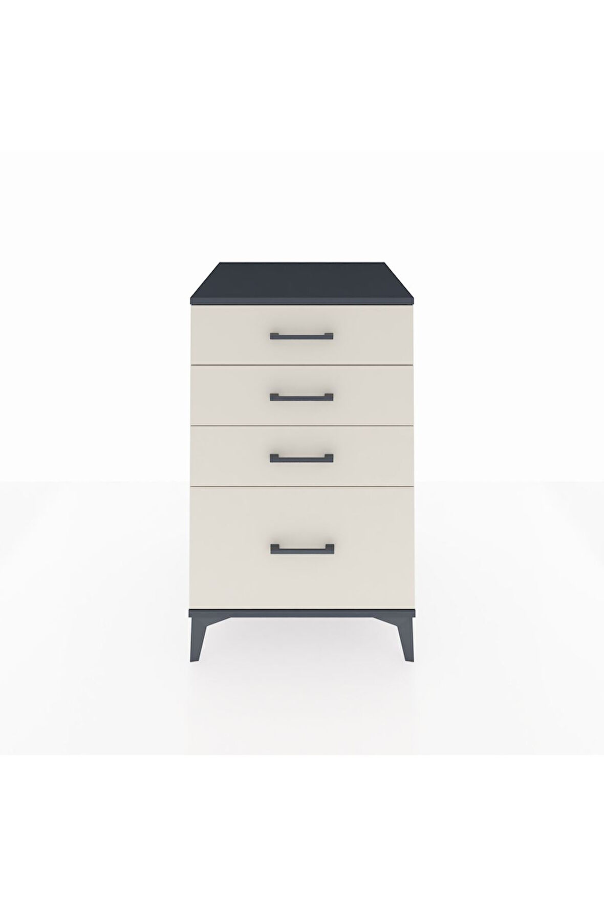 Kronos Komodin 4 Çekmeceli 60x59x96 Antrasit-Aytaşı