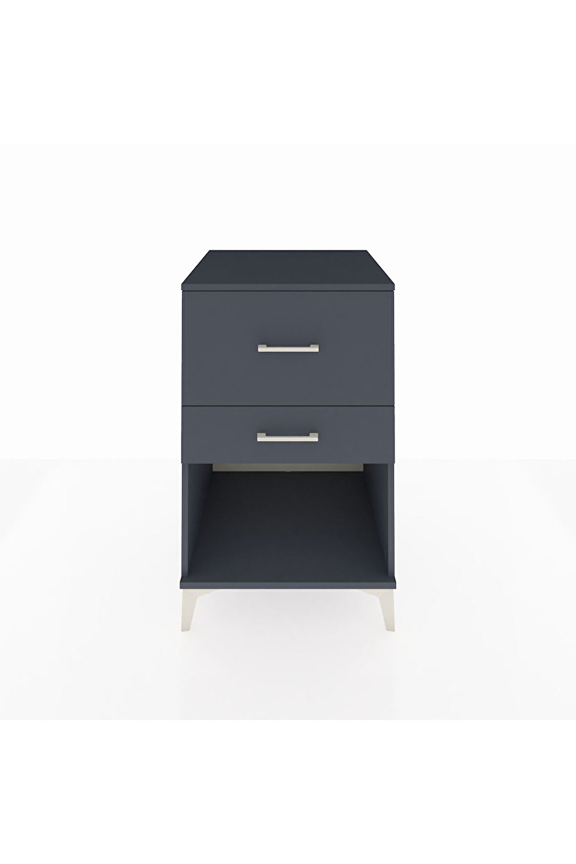 Kronos Komodin 2 Çekmeceli 60x59x96 Antrasit-Antrasit