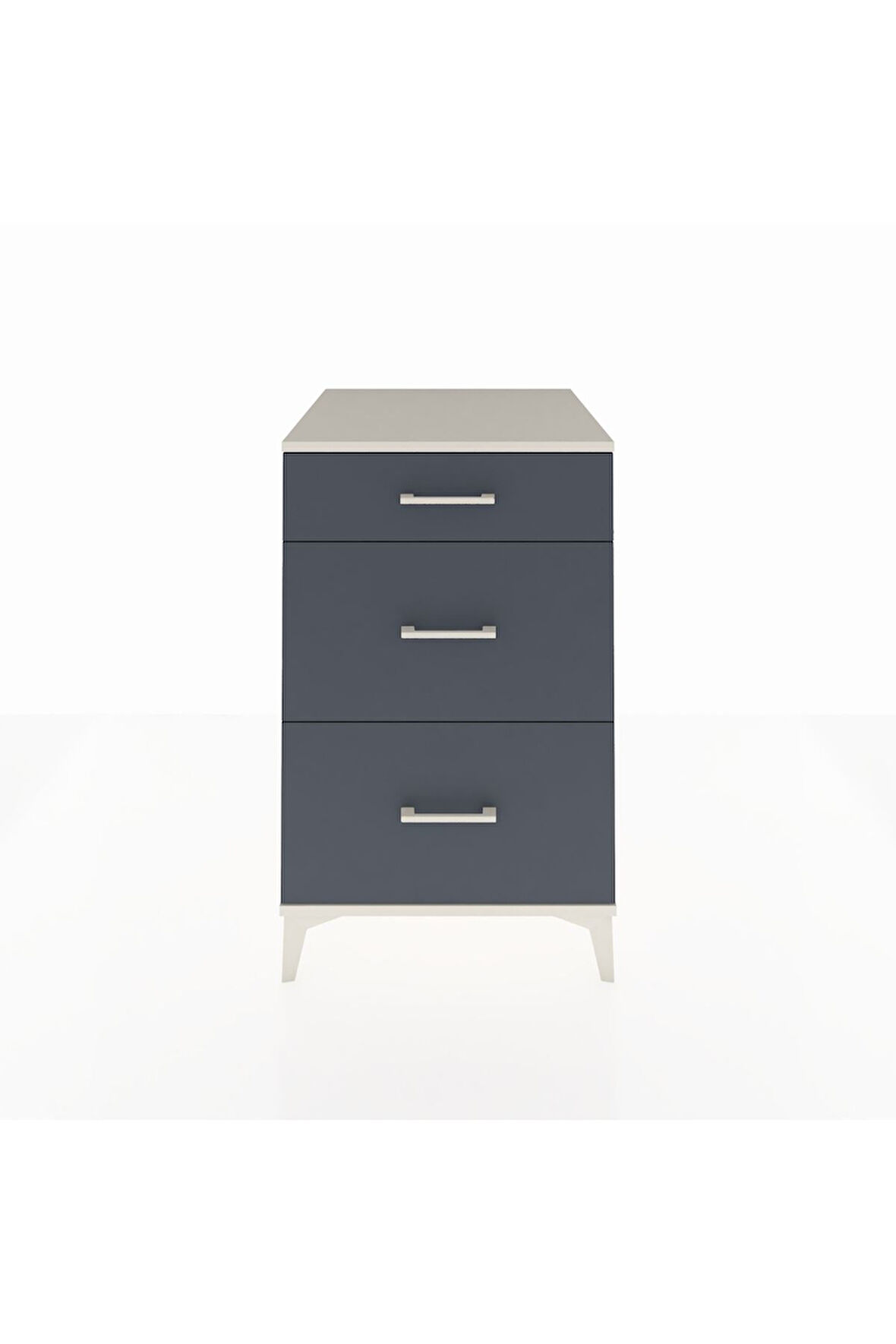 Kronos Komodin 3 Çekmeceli 60x59x96 Aytaşı-Antrasit