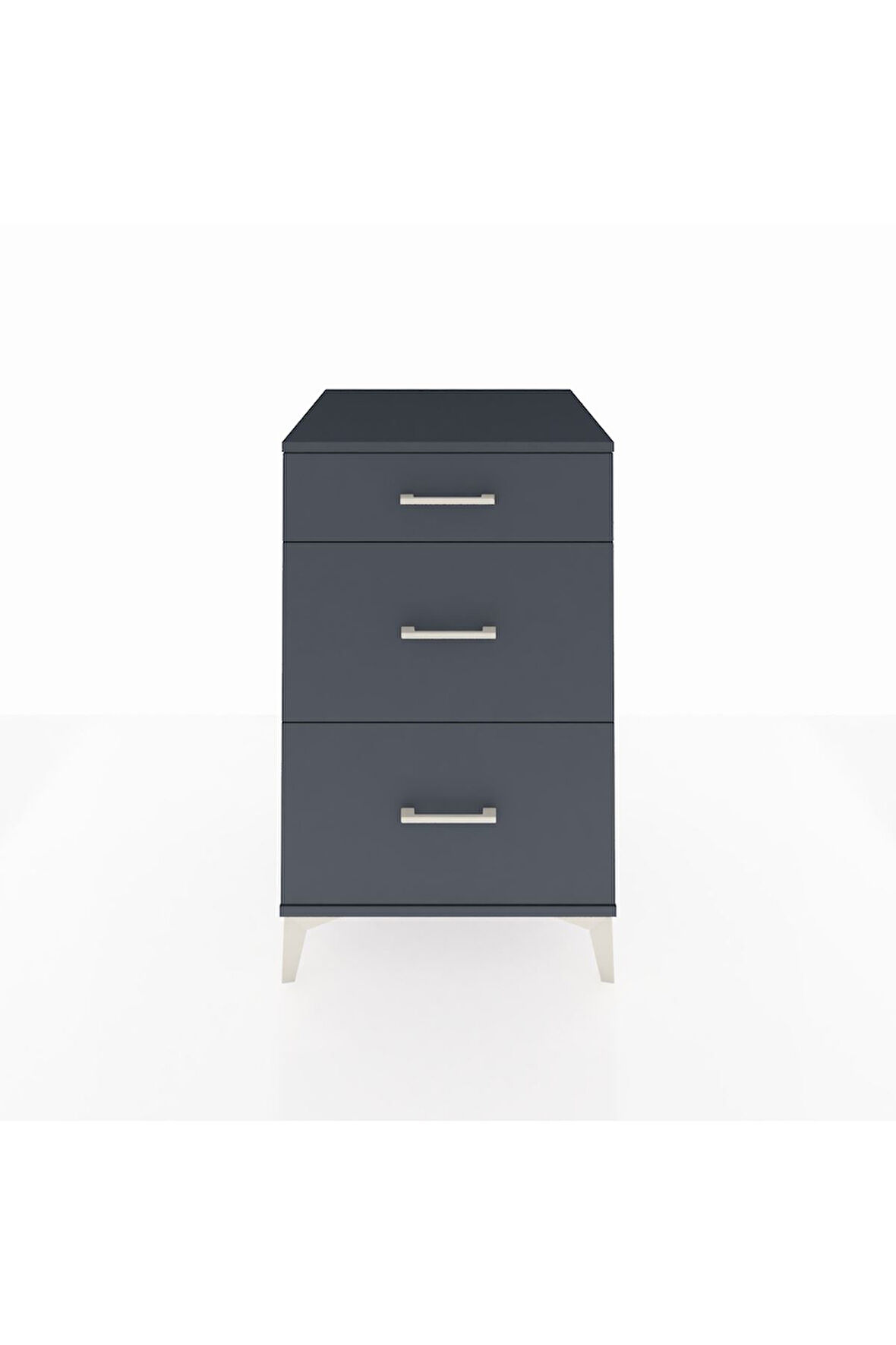 Kronos Komodin 3 Çekmeceli 60x59x96 Antrasit-Antrasit