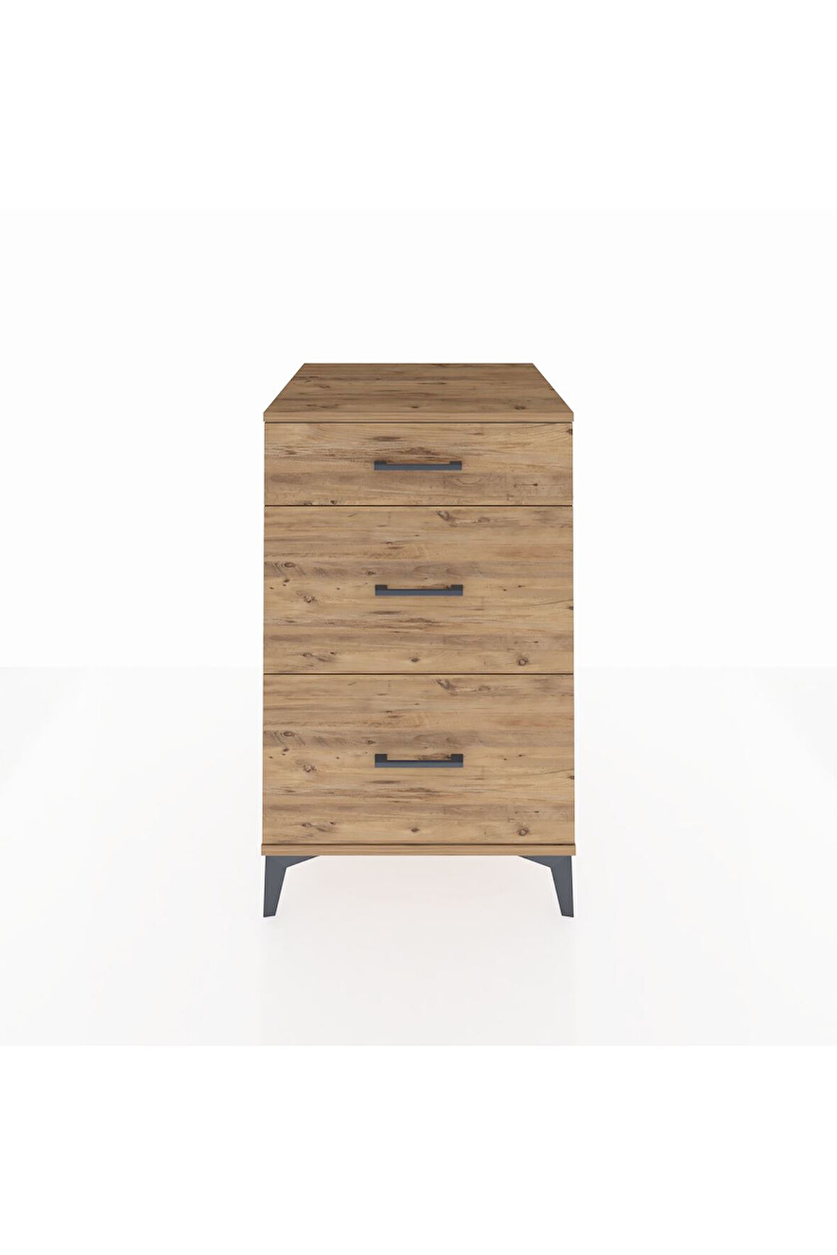 Kronos Komodin 3 Çekmeceli 60x59x96 Çam-Çam
