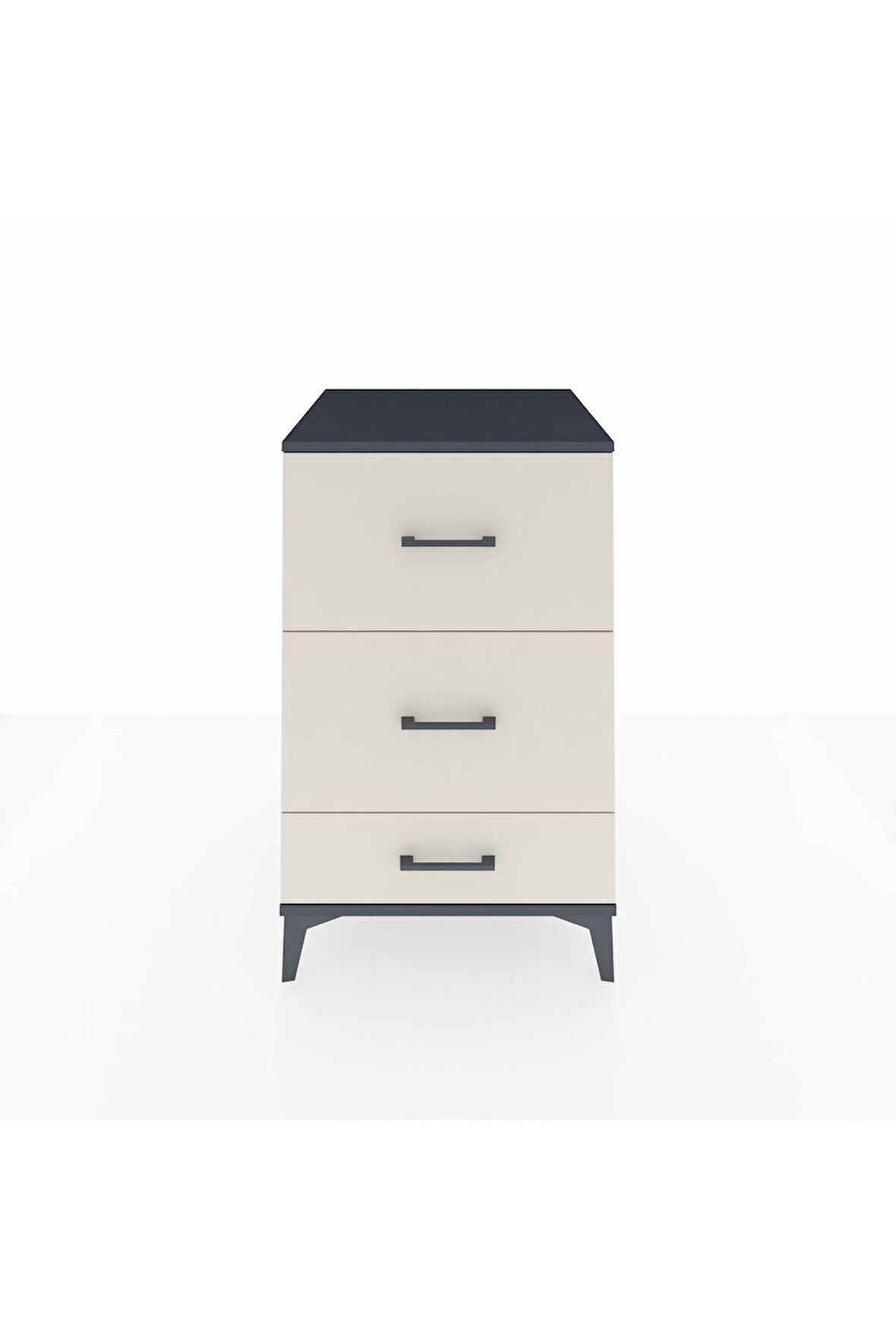 Kronos Komodin 3 Çekmeceli 60x59x96 Antrasit-Aytaşı