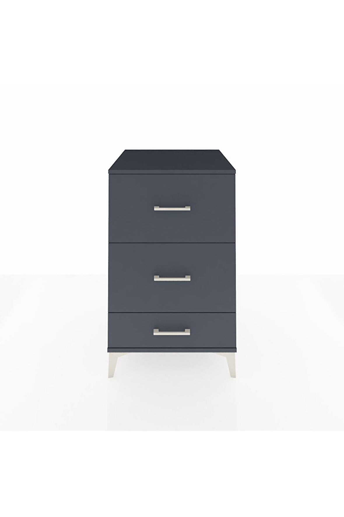 Kronos Komodin 3 Çekmeceli 60x59x96 Antrasit-Antrasit