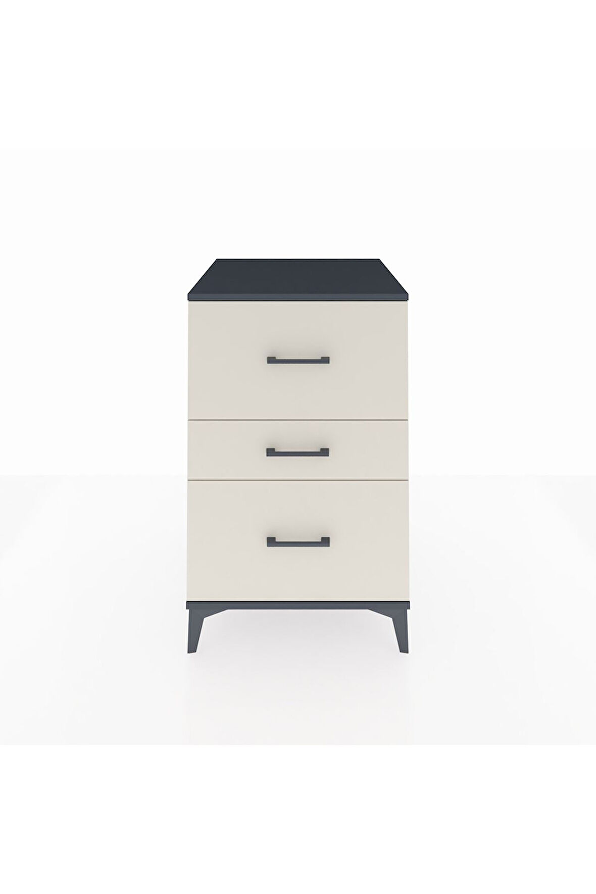 Kronos Komodin 3 Çekmeceli 60x59x96 Antrasit-Aytaşı