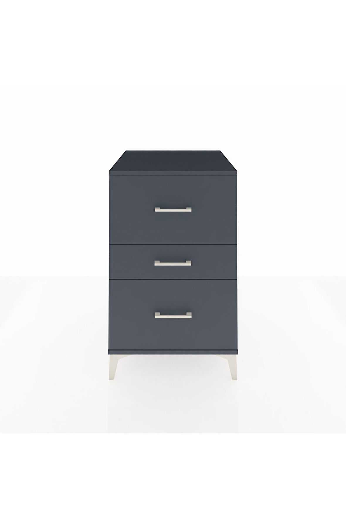 Kronos Komodin 3 Çekmeceli 60x59x96 Antrasit-Antrasit