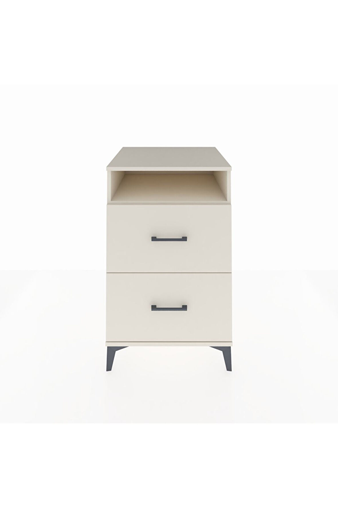 Kronos Komodin Tek Raflı 2 Çekmeceli 60x59x96 Aytaşı-Aytaşı