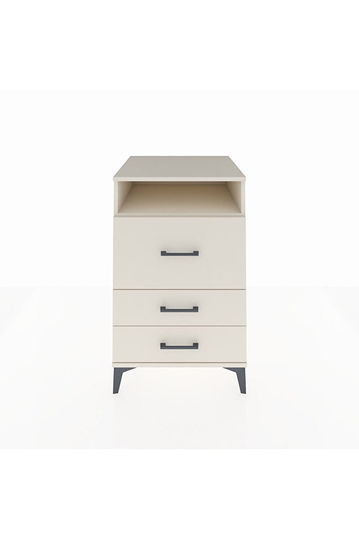 Kronos Komodin Tek Raflı 3 Çekmeceli 60x59x96 Aytaşı-Aytaşı