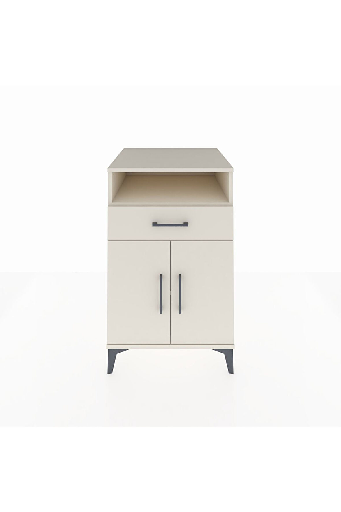 Kronos Komodin 2 Raflı Tek Çekmeceli 2 Kapaklı 60x59x96 Aytaşı-Aytaşı