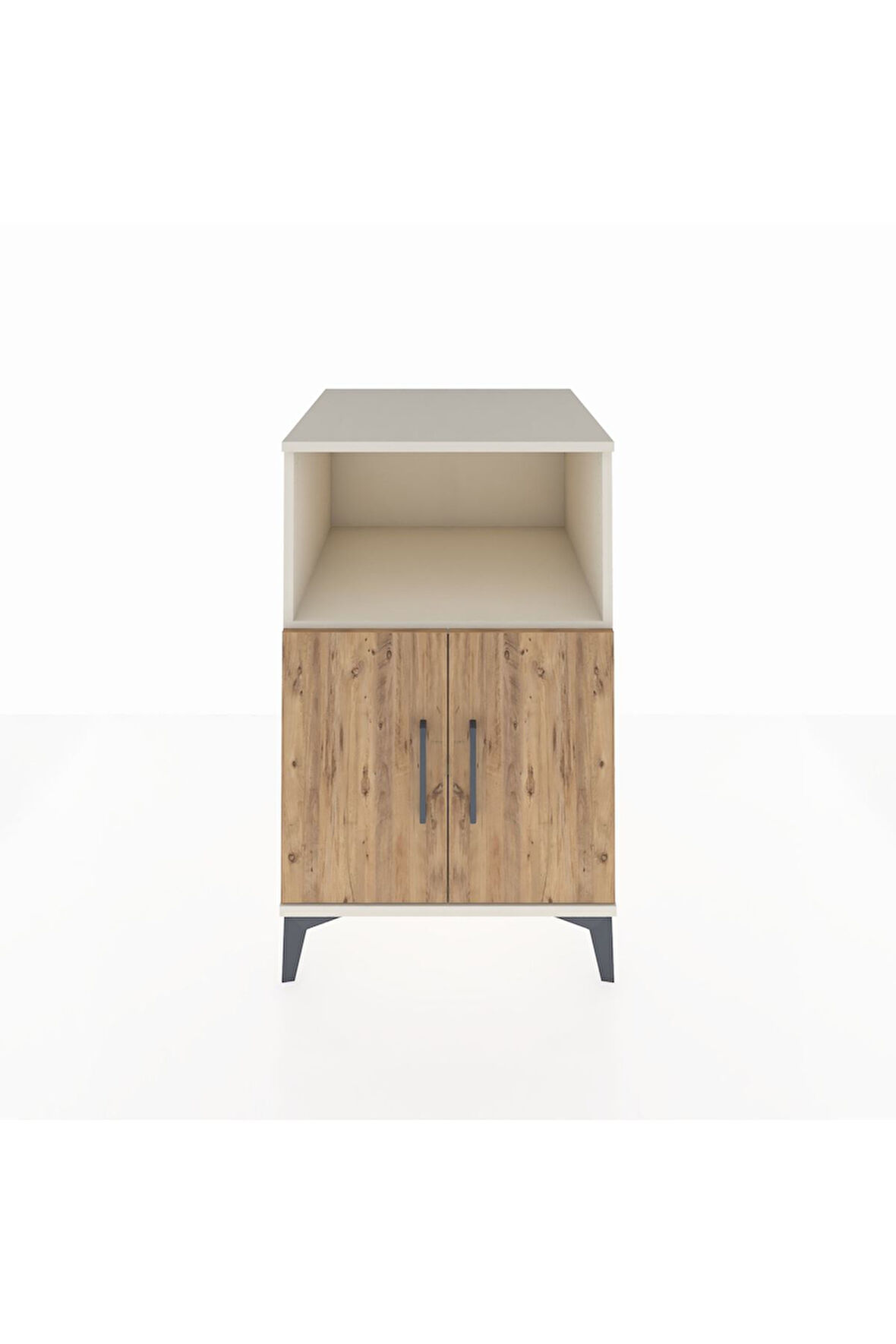 Kronos Komodin 2 Raflı 2 Kapaklı 60x59x96 Aytaşı-Çam