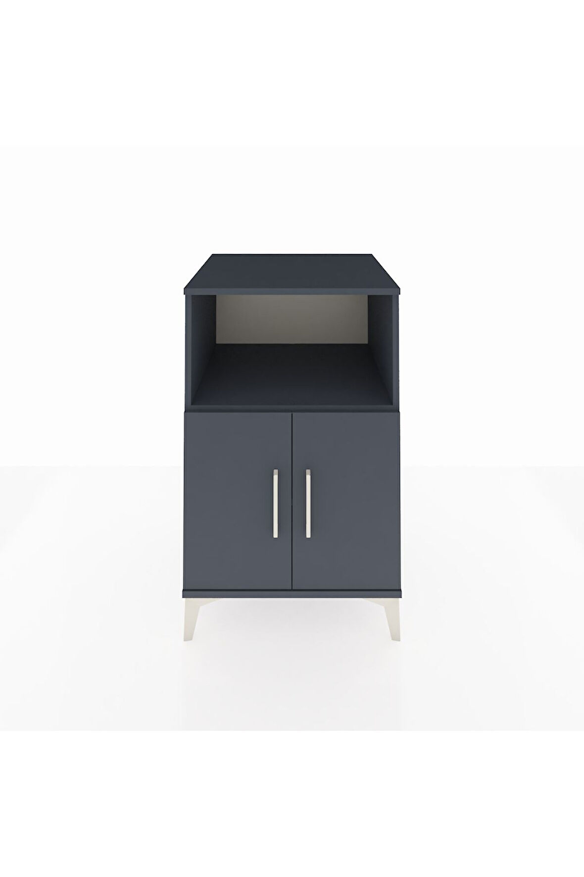 Kronos Komodin 2 Raflı 2 Kapaklı 60x59x96 Antrasit-Antrasit