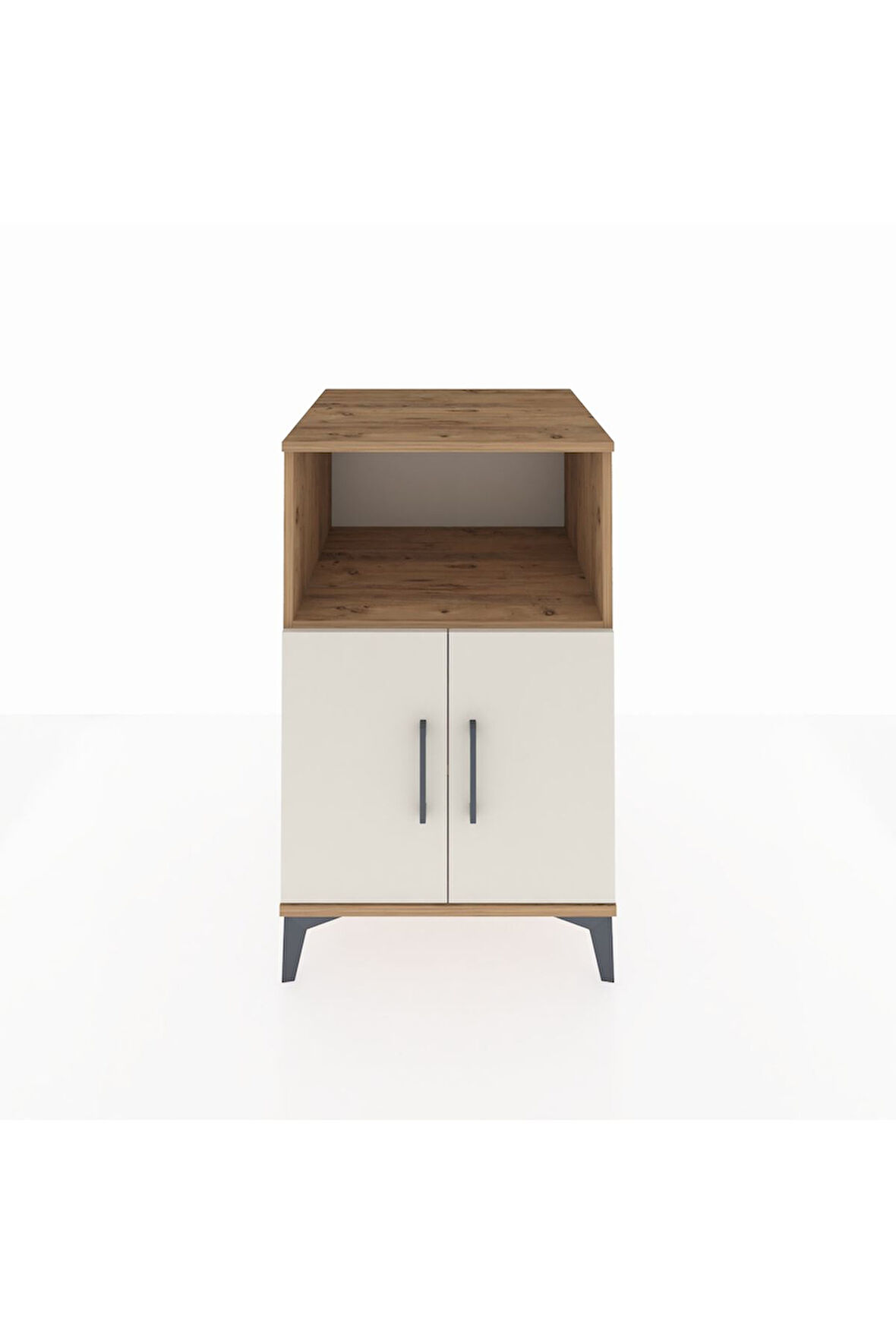 Kronos Komodin 2 Raflı 2 Kapaklı 60x59x96 Çam-Aytaşı