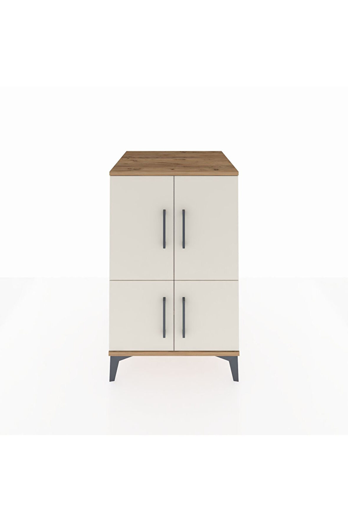 Kronos Komodin 2 Raflı 4 Kapaklı 60x59x96 Çam-Aytaşı