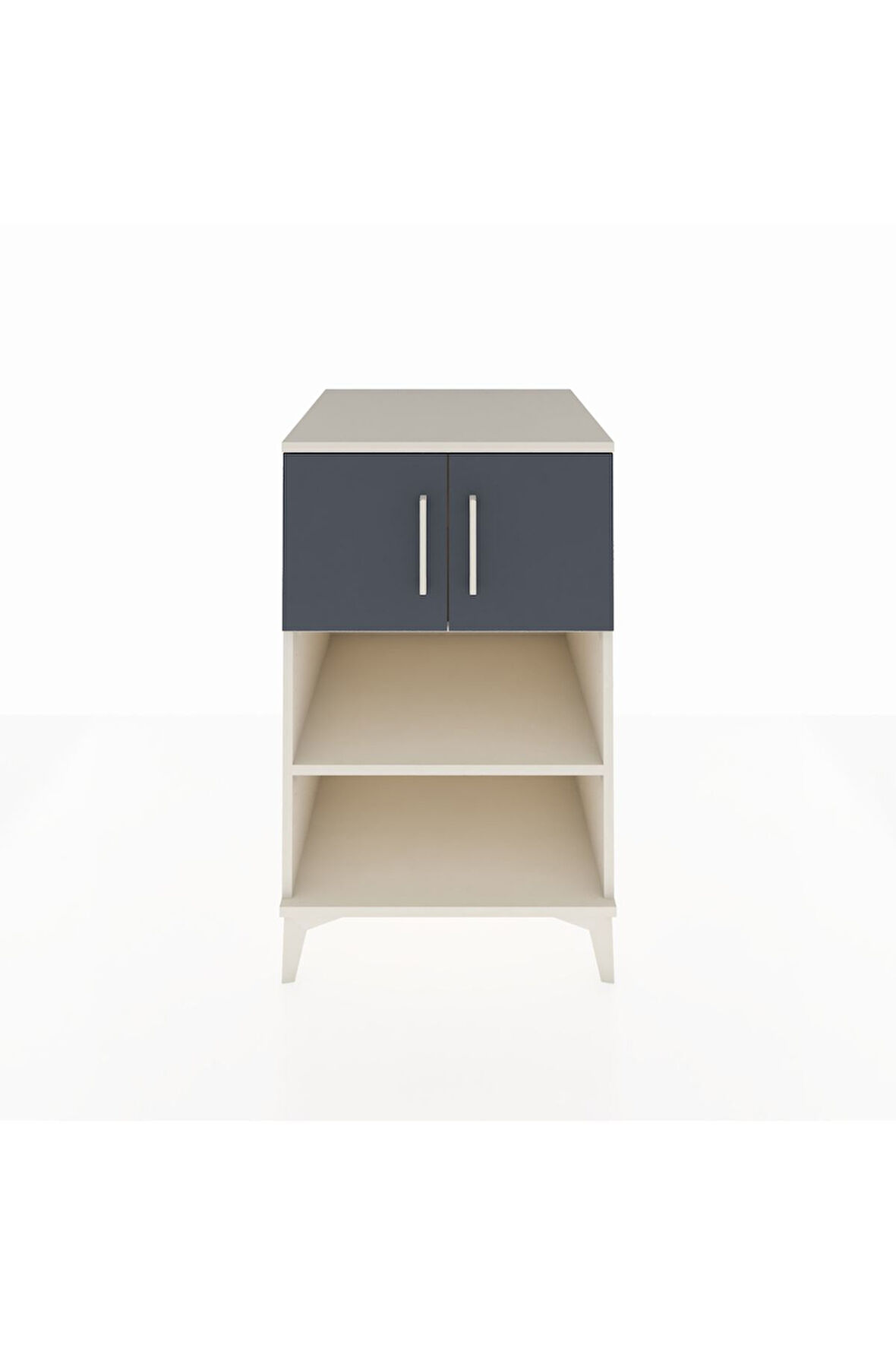 Kronos Komodin 2 Raflı 2 Kapaklı 60x59x96 Aytaşı-Antrasit