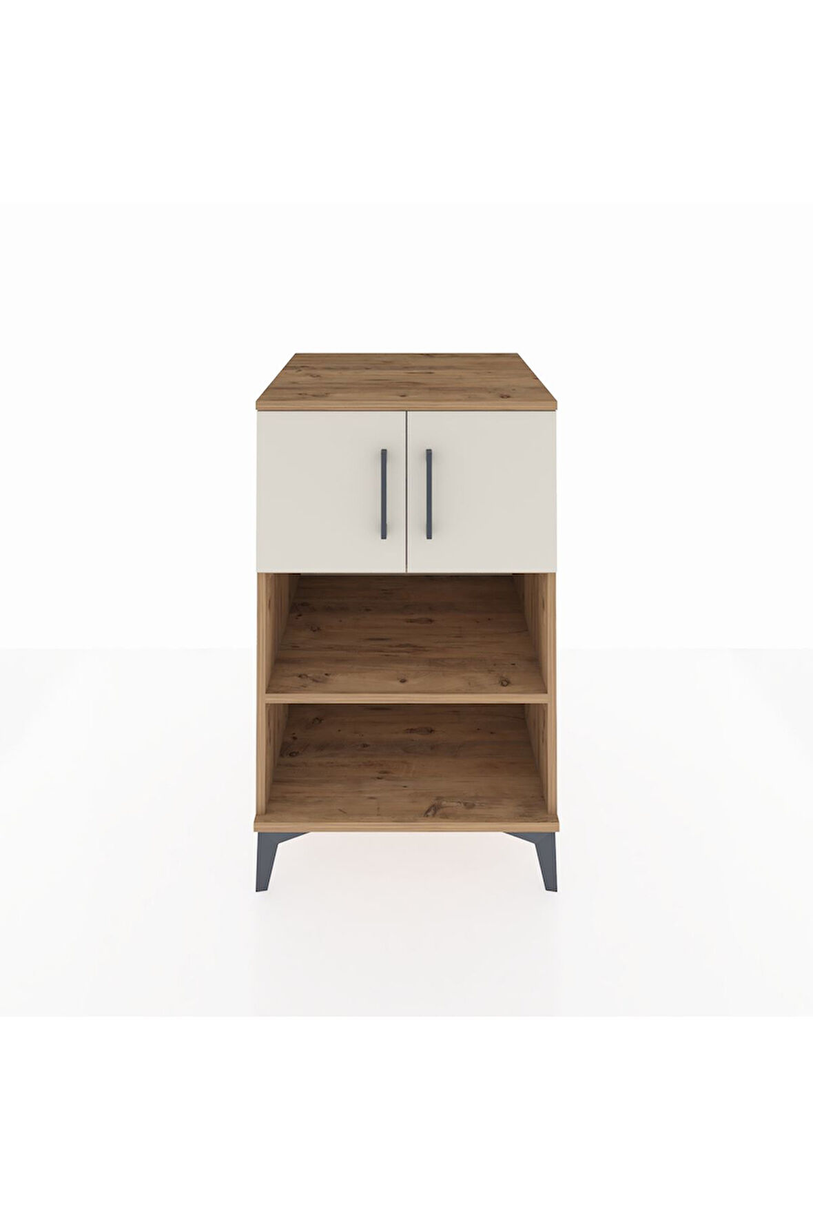 Kronos Komodin 2 Raflı 2 Kapaklı 60x59x96 Çam-Aytaşı