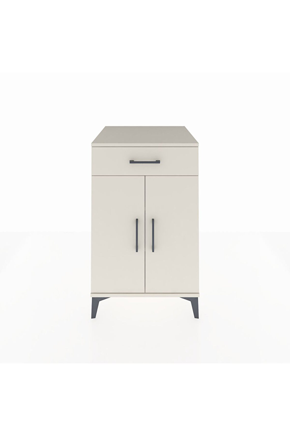 Kronos Komodin 2 Raflı Tek Çekmeceli 2 Kapaklı 60x59x96 Aytaşı-Aytaşı