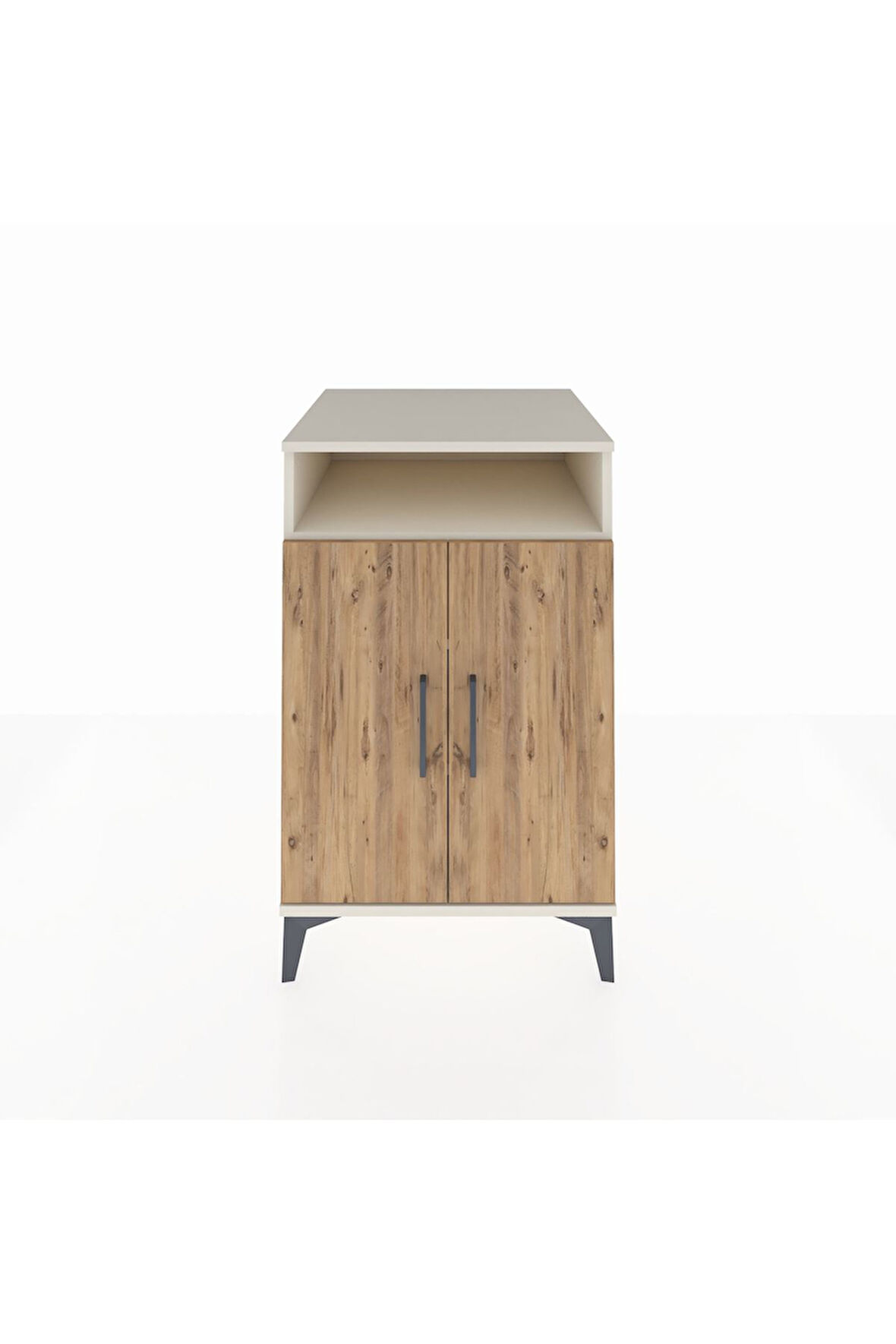 Kronos Komodin 3 Raflı 2 Kapaklı 60x59x96 Aytaşı-Çam