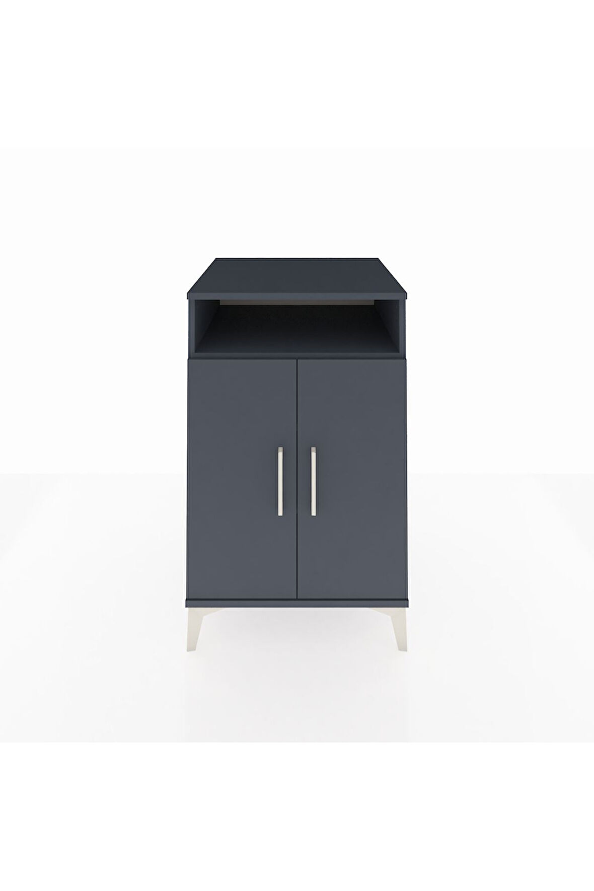 Kronos Komodin 3 Raflı 2 Kapaklı 60x59x96 Antrasit-Antrasit