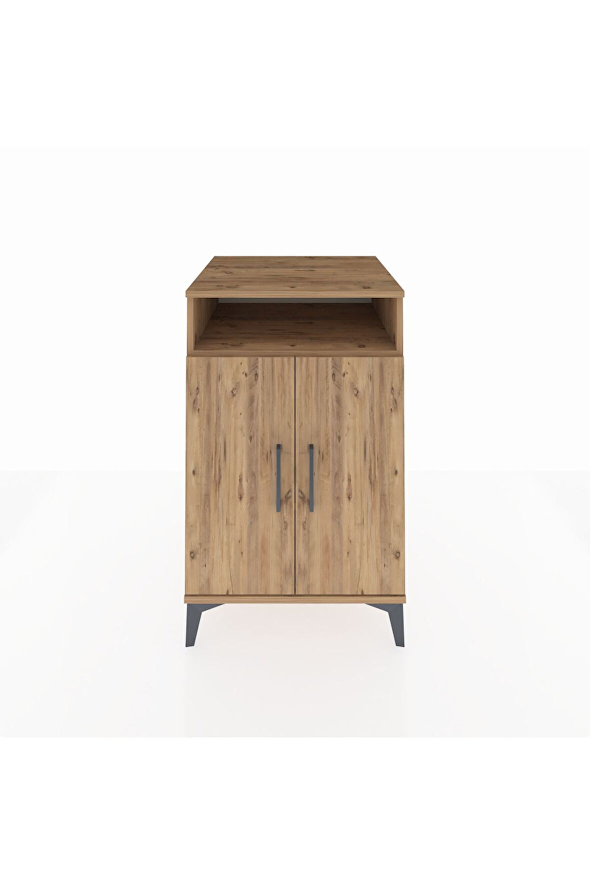 Kronos Komodin 3 Raflı 2 Kapaklı 60x59x96 Çam-Çam